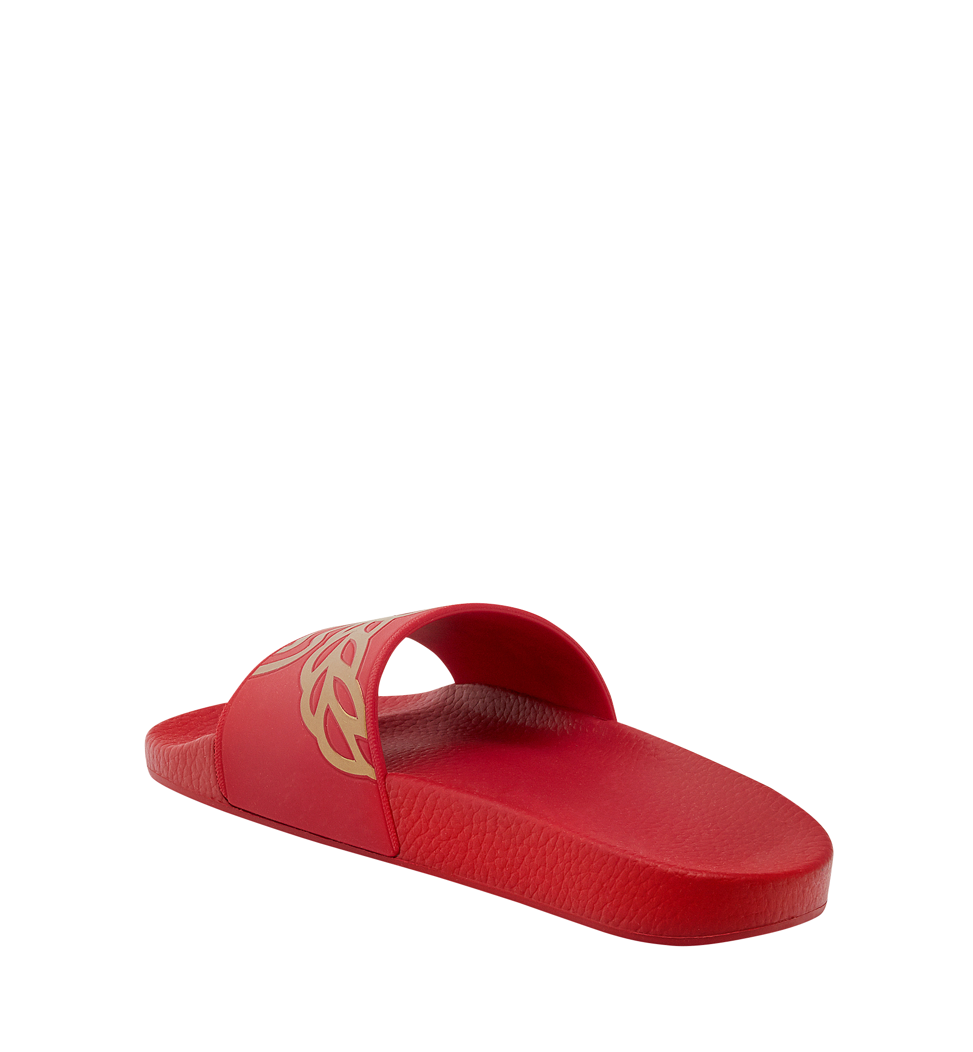 MCM Claquettes en caoutchouc pour femme Red MES7AMM02RU036 Plus de photos 1