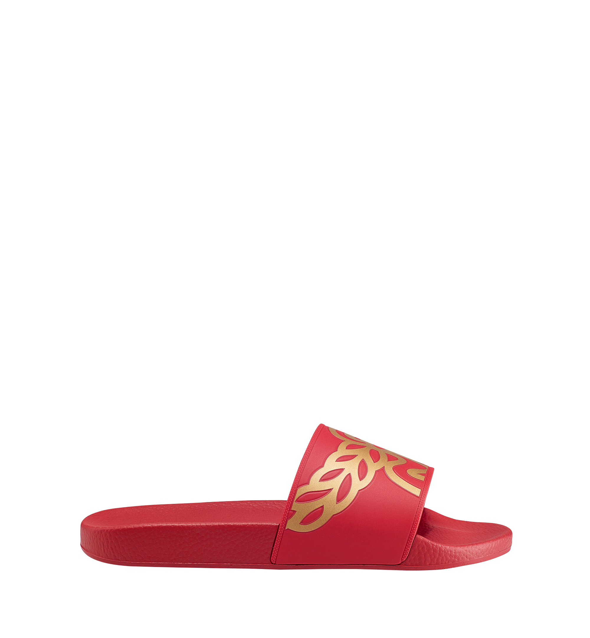 MCM Claquettes en caoutchouc pour femme Red MES7AMM02RU040 Plus de photos 2