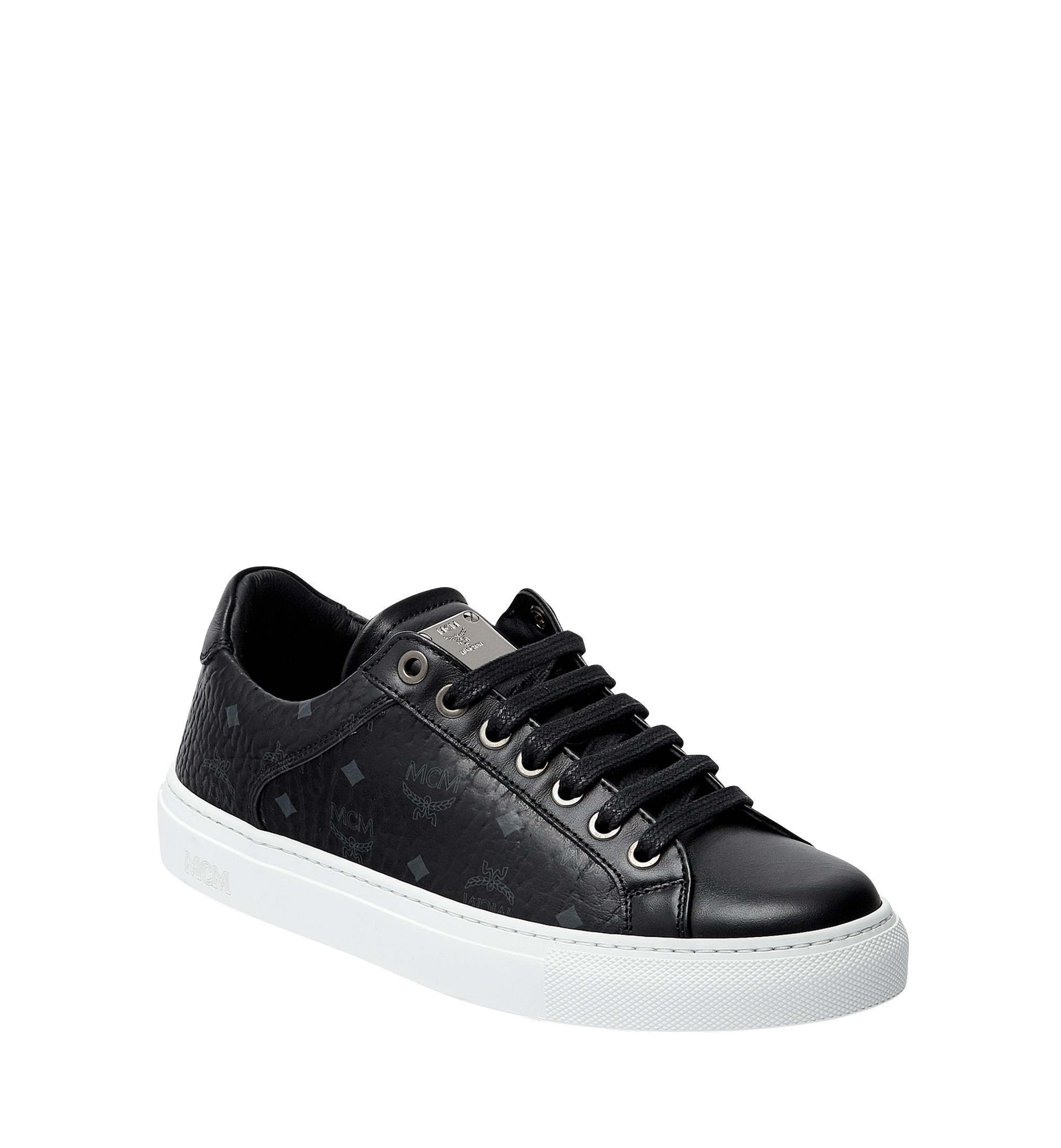 MCM ウィメンズ ロートップ クラシック ヴィセトス スニーカー Black MES7AMM03BK038 ほかの角度から見る 1