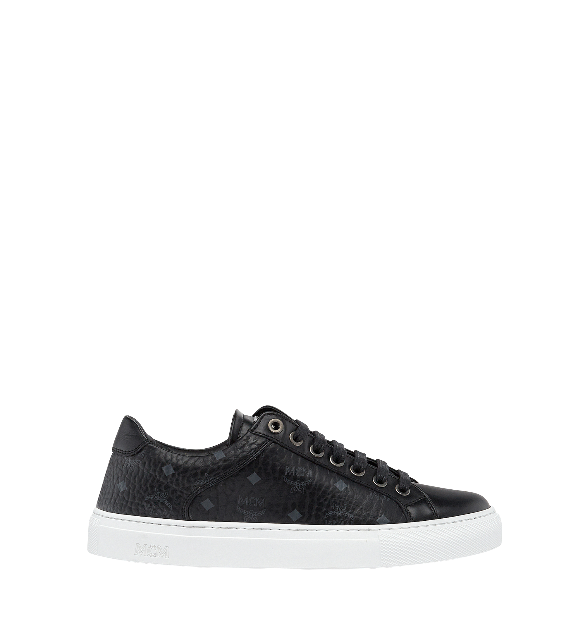 MCM ウィメンズ ロートップ クラシック ヴィセトス スニーカー Black MES7AMM03BK038 ほかの角度から見る 2