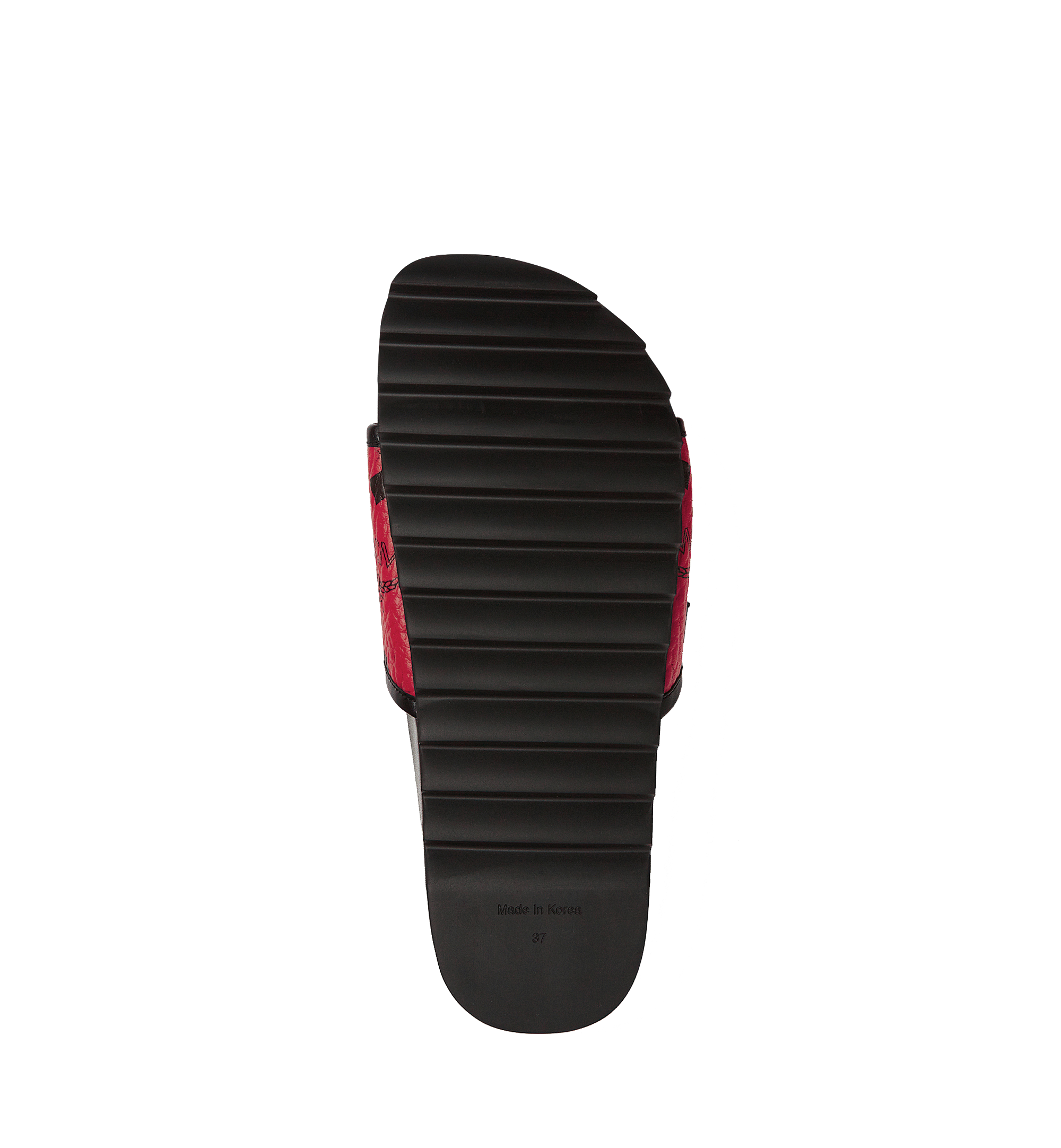 MCM Women's Slides in Visetos Red MES7S2K05RU036 Alternate View 4