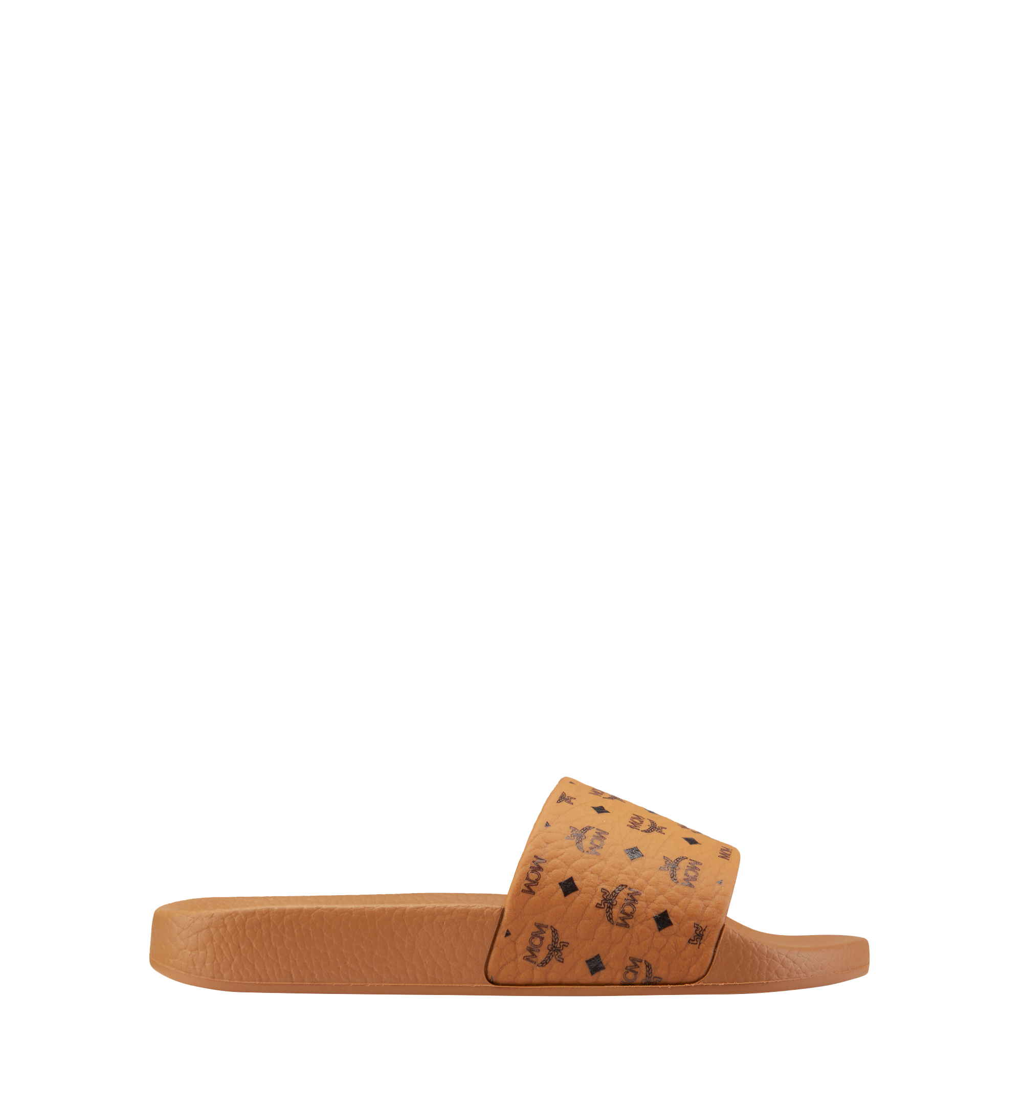 women's monogram print rubber slides