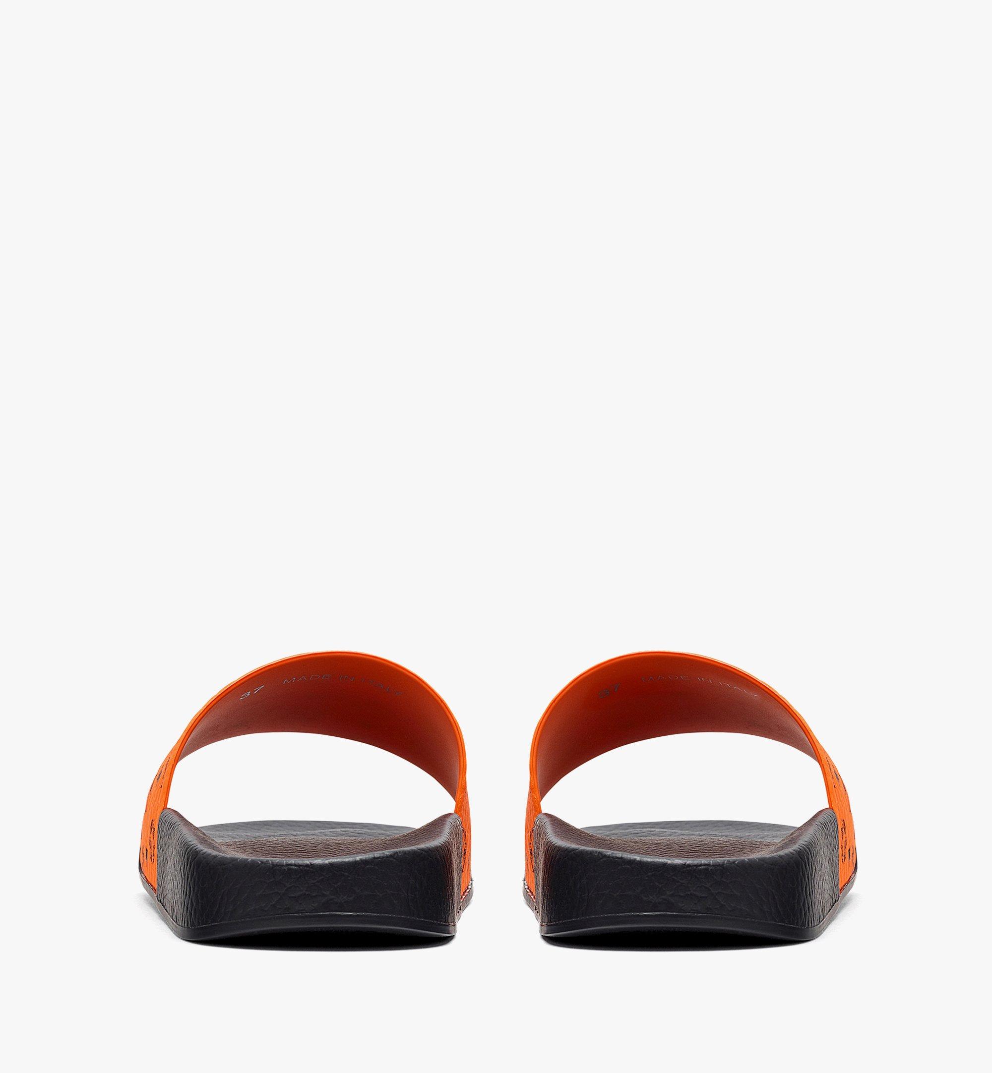 MCM 〈ヴィセトス〉ウィメンズ ラバー スライド シューズ Orange MES8AMM60O9037 ほかの角度から見る 2