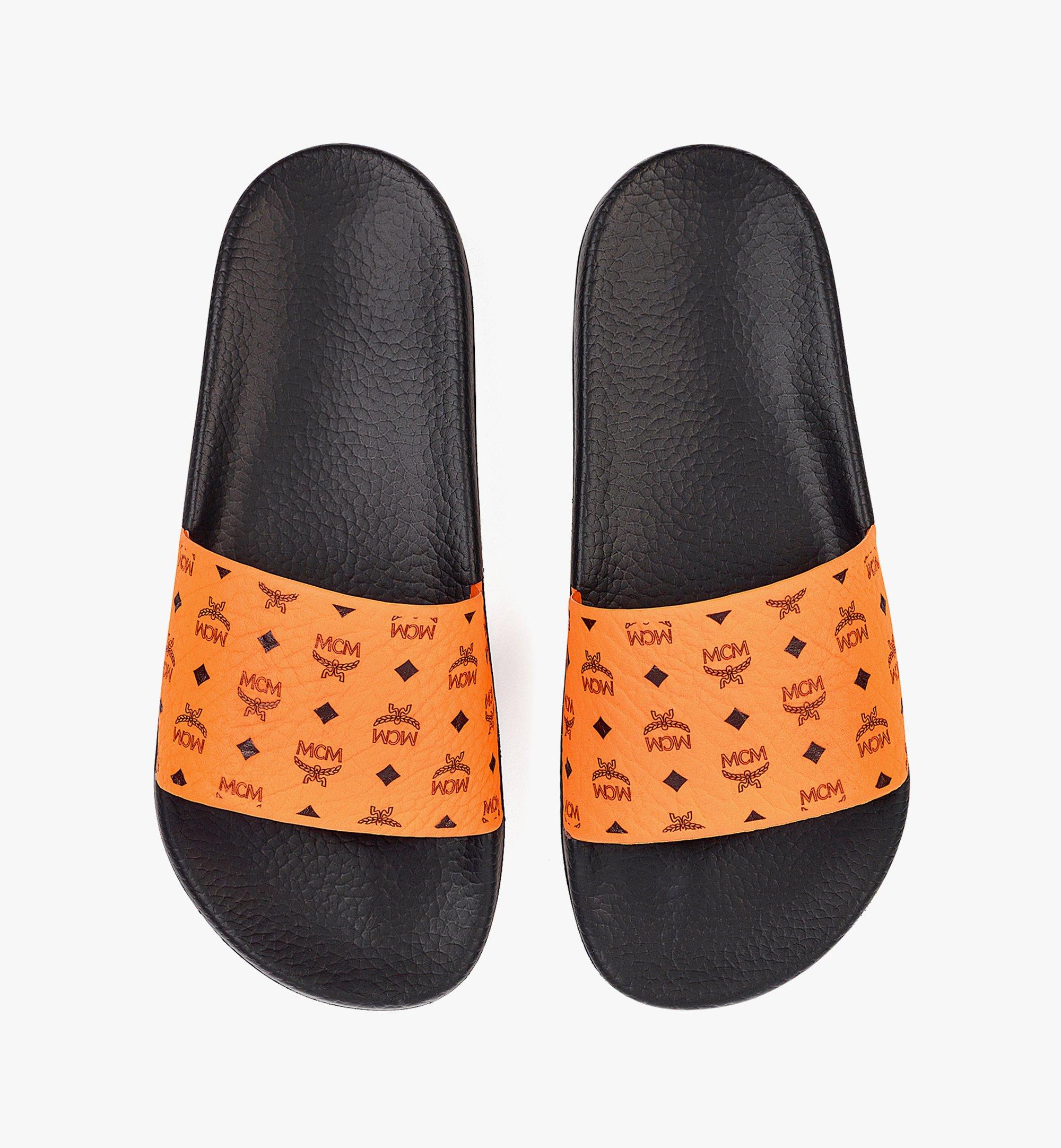 MCM 〈ヴィセトス〉ウィメンズ ラバー スライド シューズ Orange MES8AMM60O9037 ほかの角度から見る 4