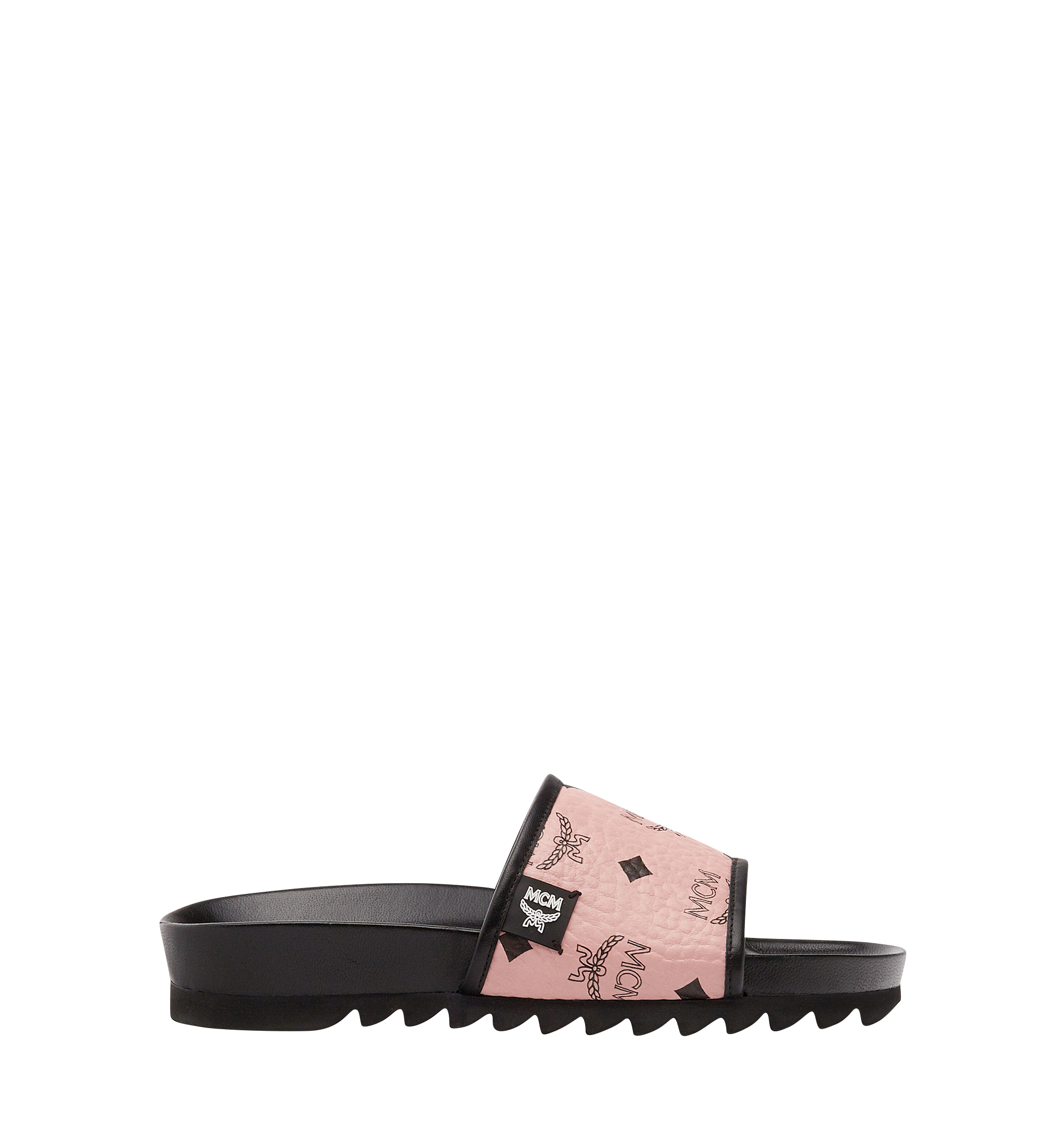35 IT Women's Slides in Visetos Pink MCM ®US