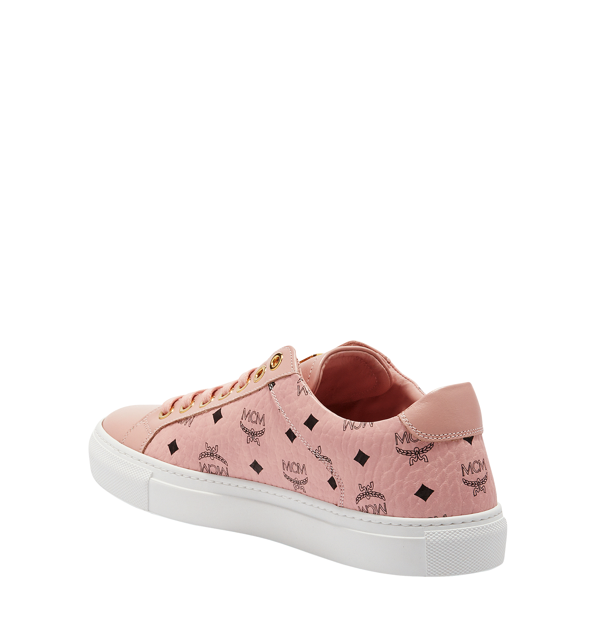 MCM Baskets basses classiques pour femme en Visetos Pink MES8SMM03PZ035 Plus de photos 1
