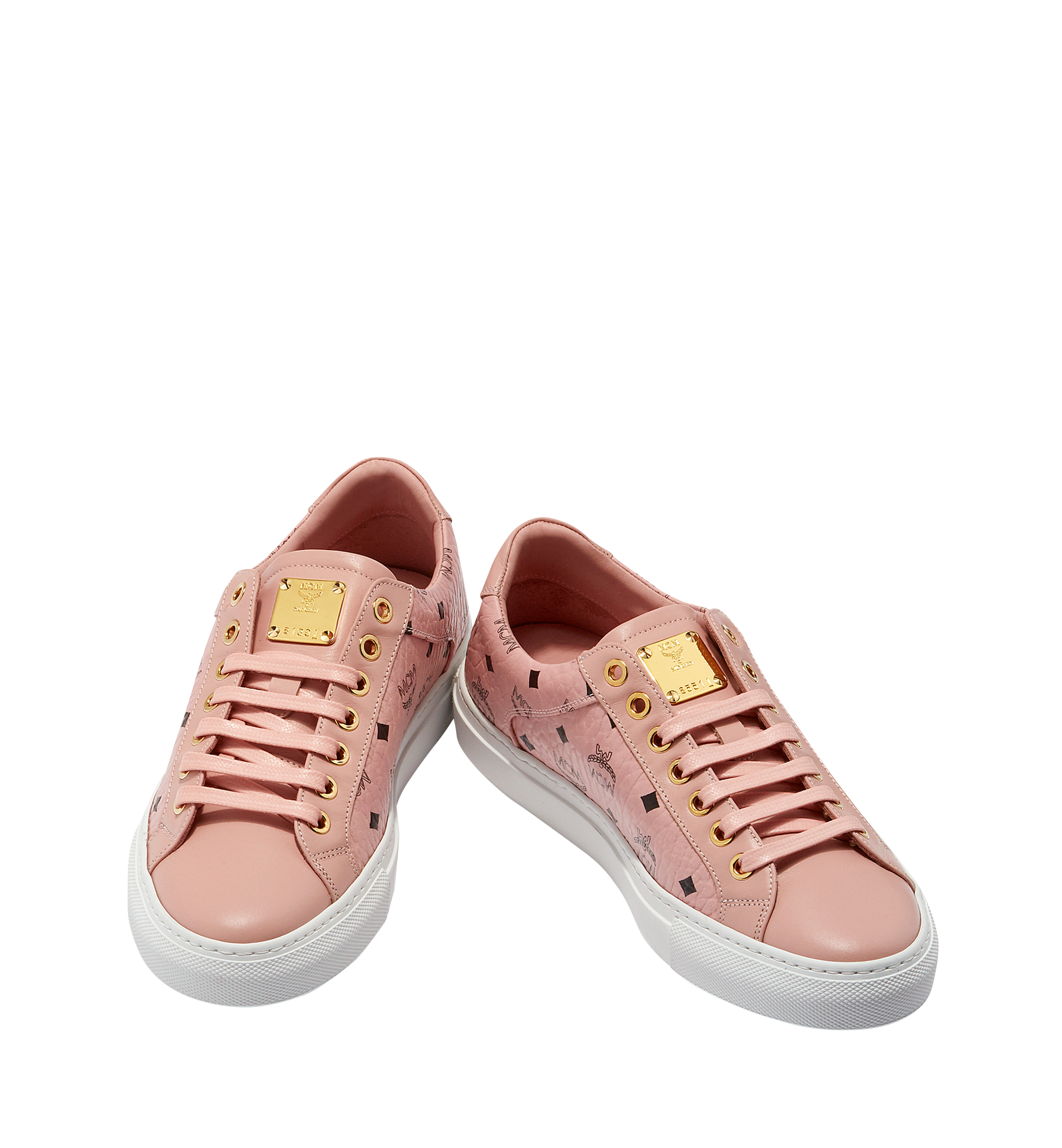 MCM Baskets basses classiques pour femme en Visetos Pink MES8SMM03PZ035 Plus de photos 3