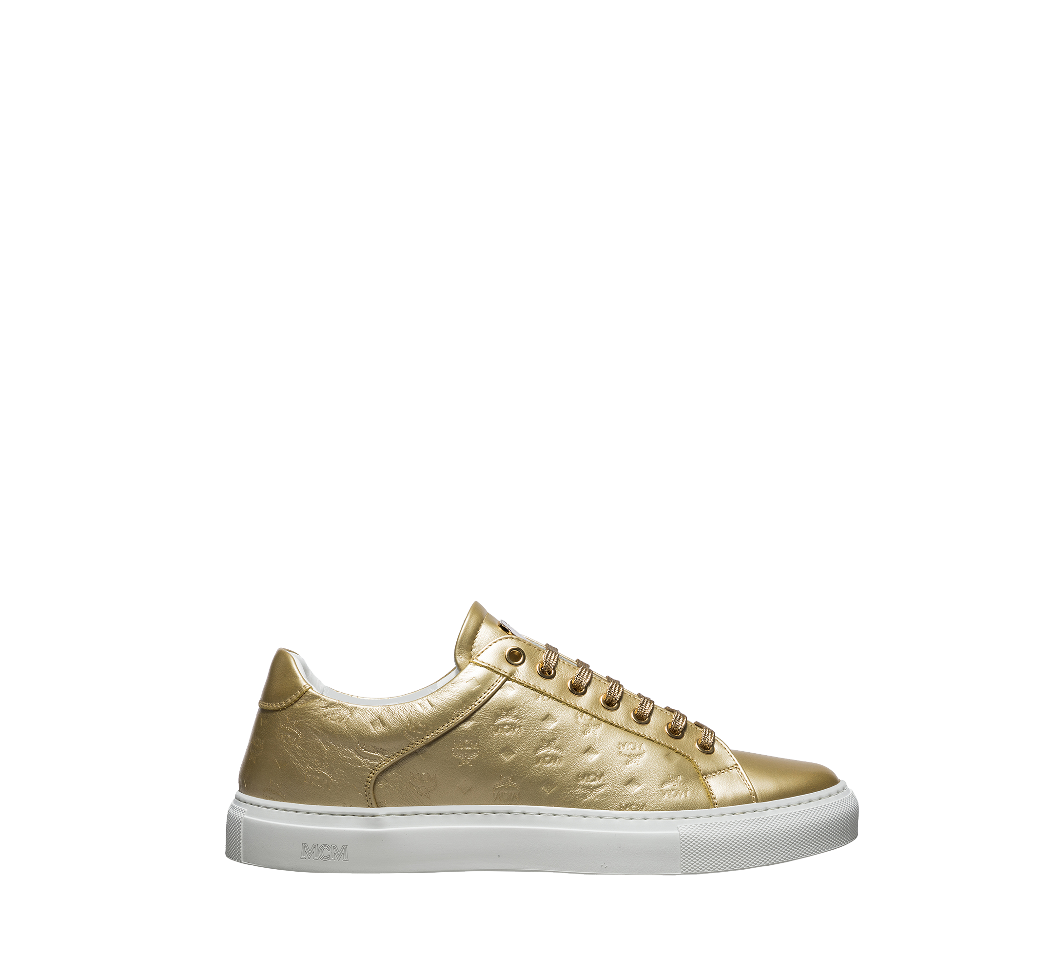 mcm sneaker gold