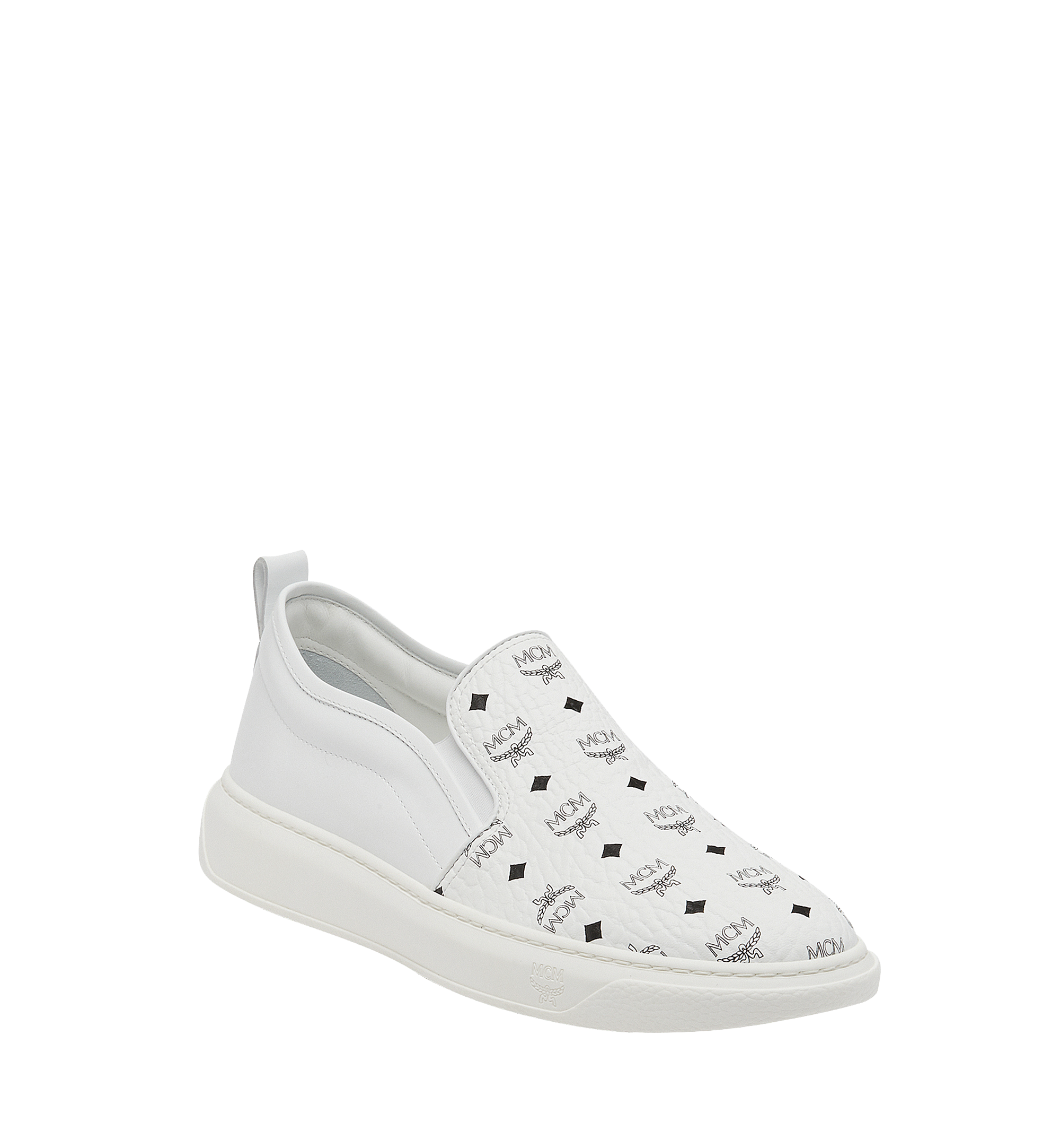 Diamond Sole Sneakers in Visetos White 