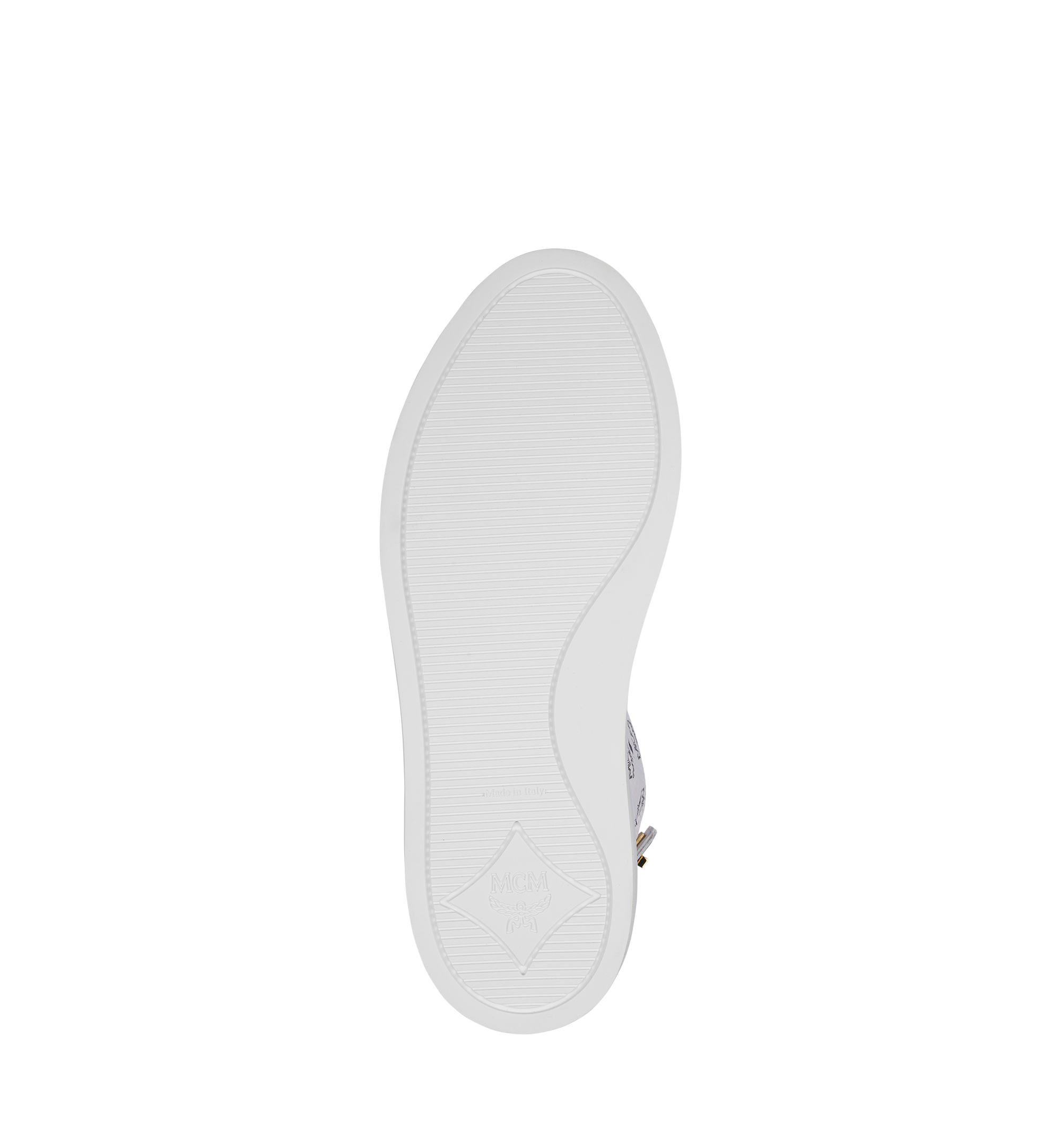 MCM Women's Classic High Top Sneakers in Visetos White MES9SMM01WT038 Noch mehr sehen 4
