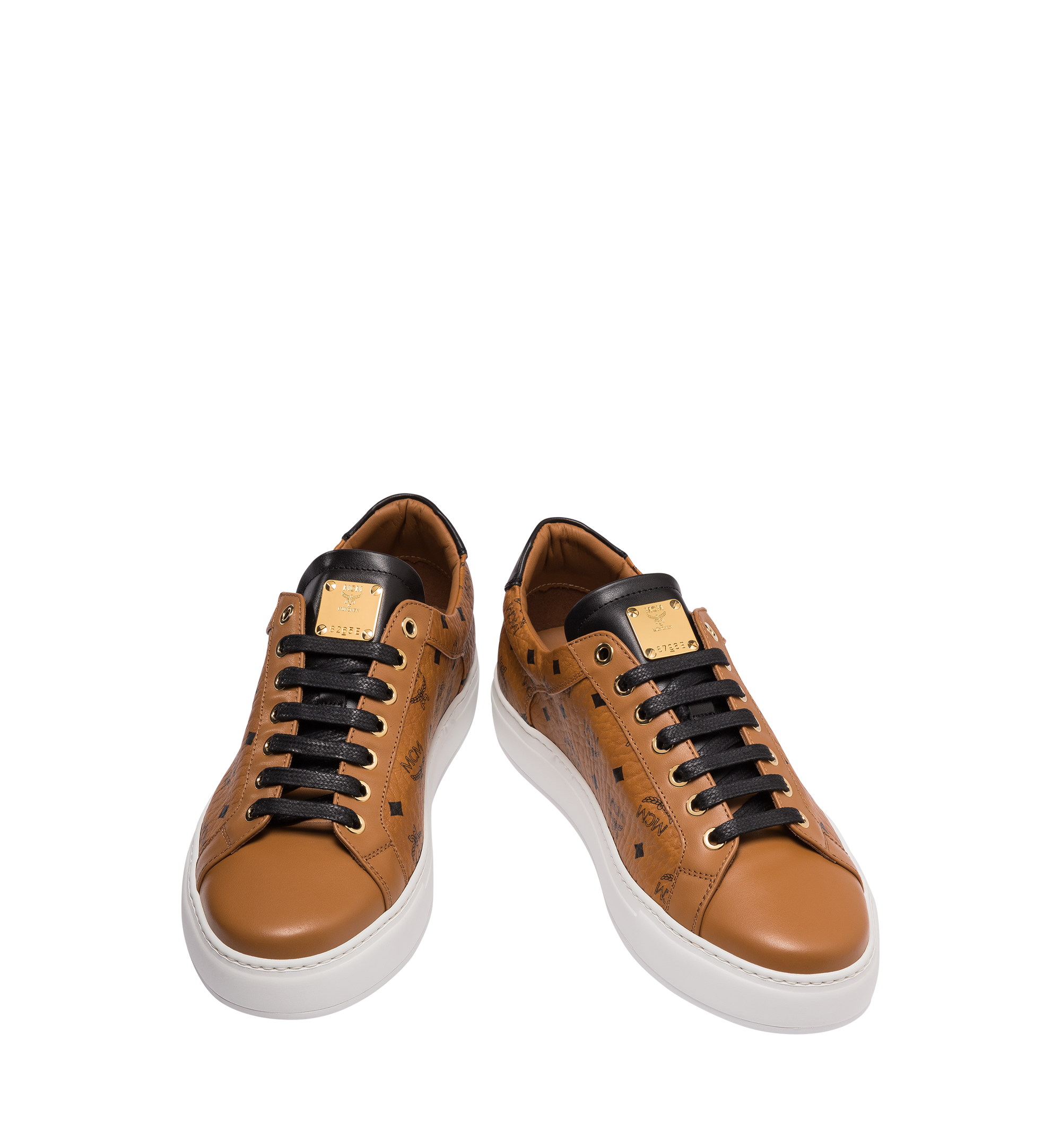 MCM Baskets basses classiques pour femme en Visetos Cognac MES9SMM03CO037 Plus de photos 3