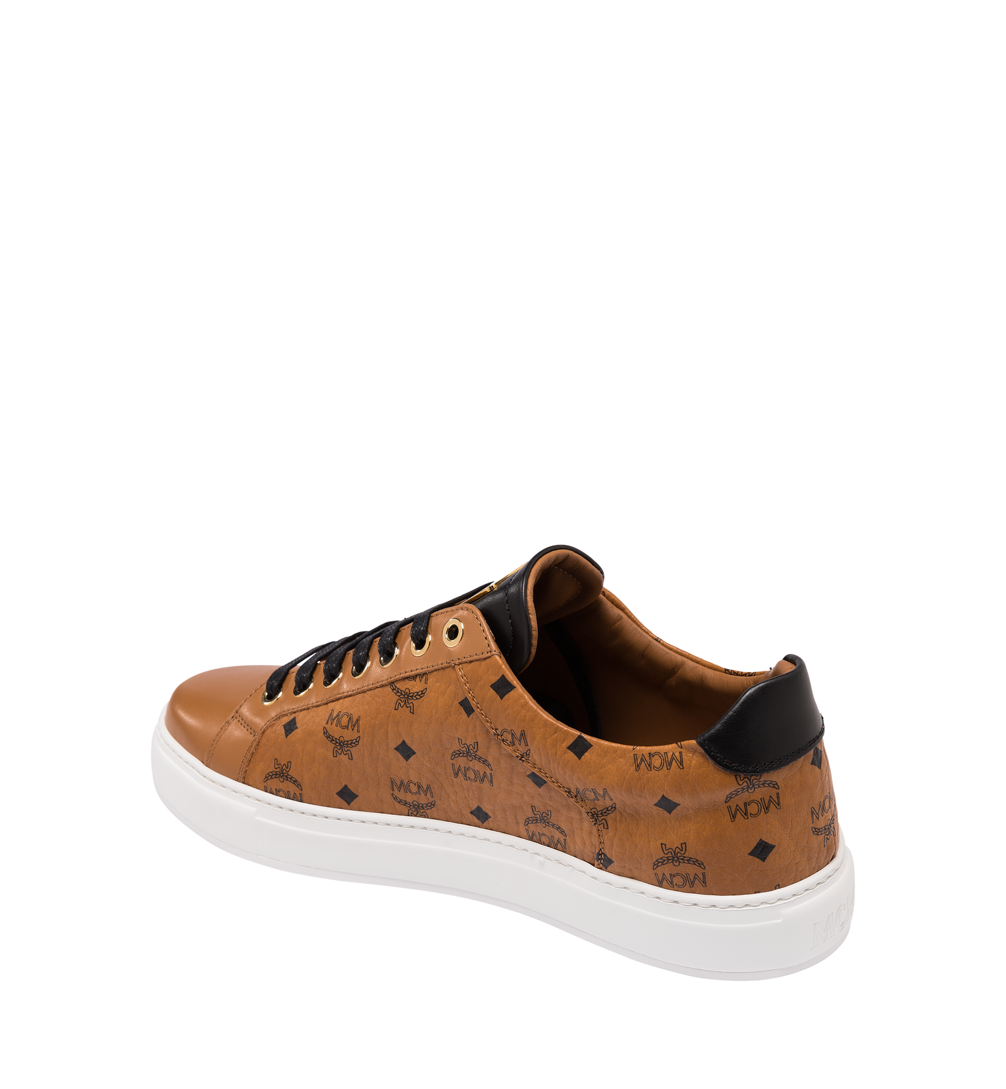 MCM Baskets basses classiques pour femme en Visetos Cognac MES9SMM03CO039 Plus de photos 2