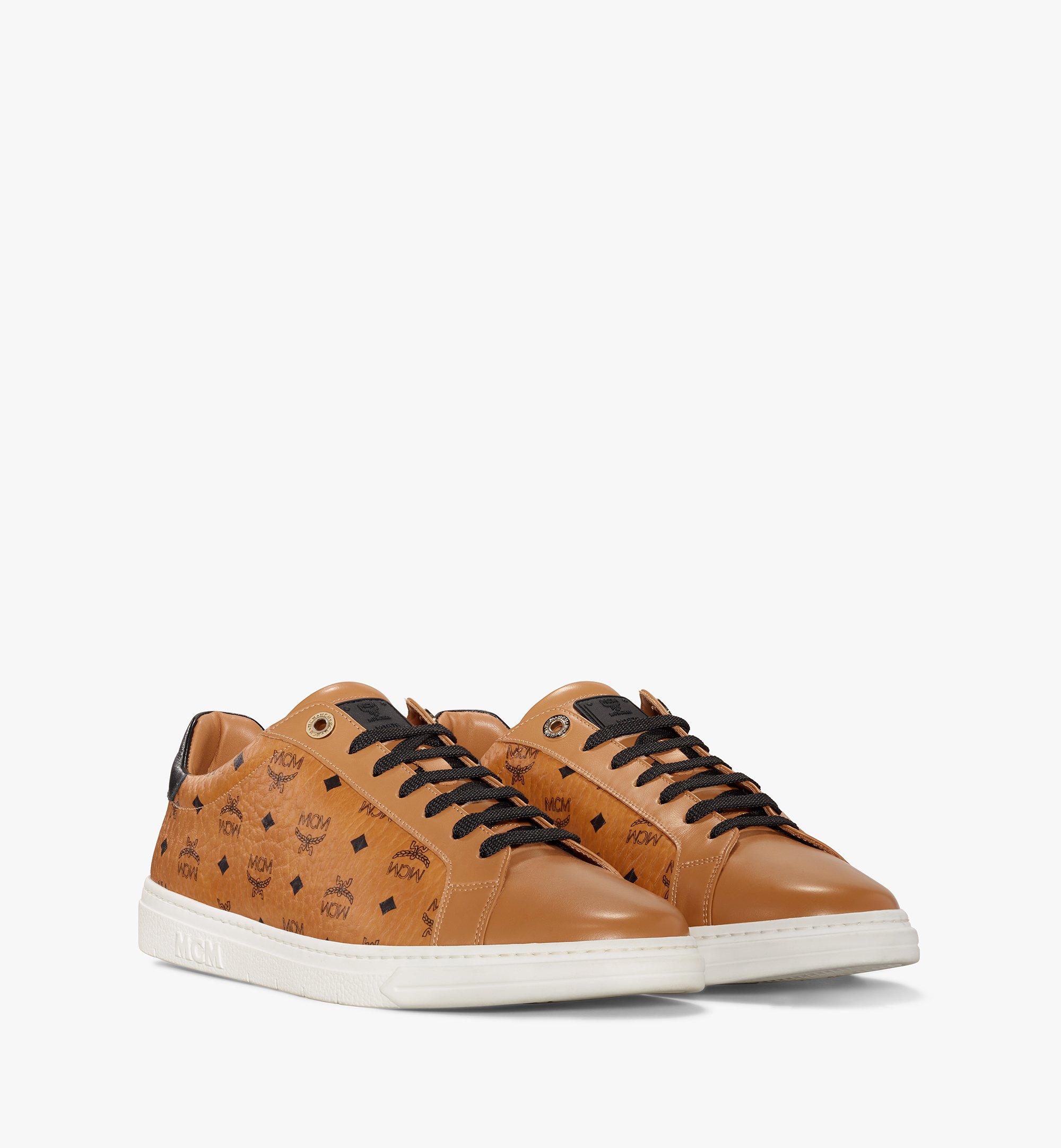 MCM Women's Terrain Lo Sneakers in Visetos Cognac MESAAMM17CO035 Alternate View 1