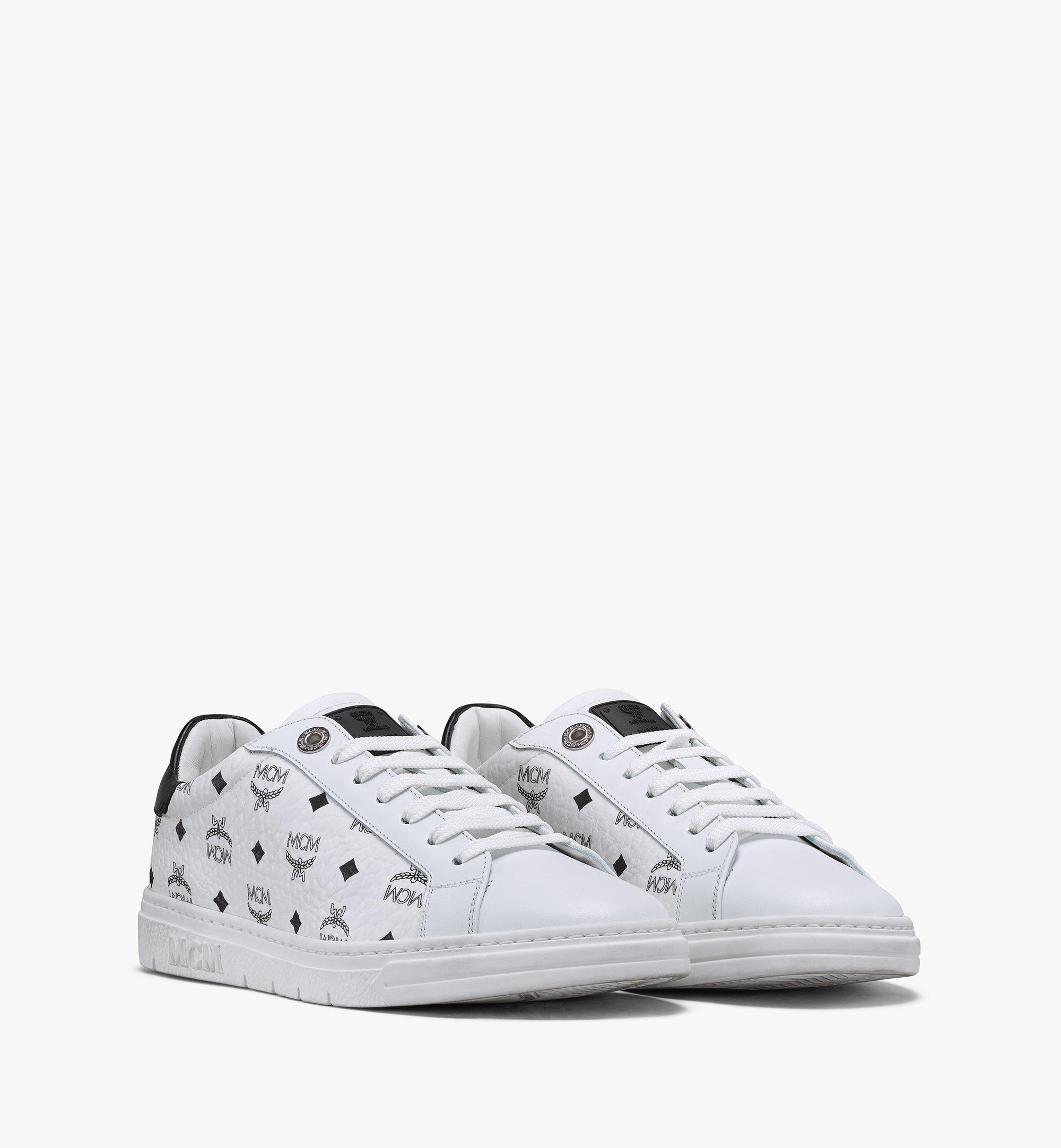 MCM 女士Visetos Terrain低帮运动鞋 White MESAAMM17WT037 更多视角 1