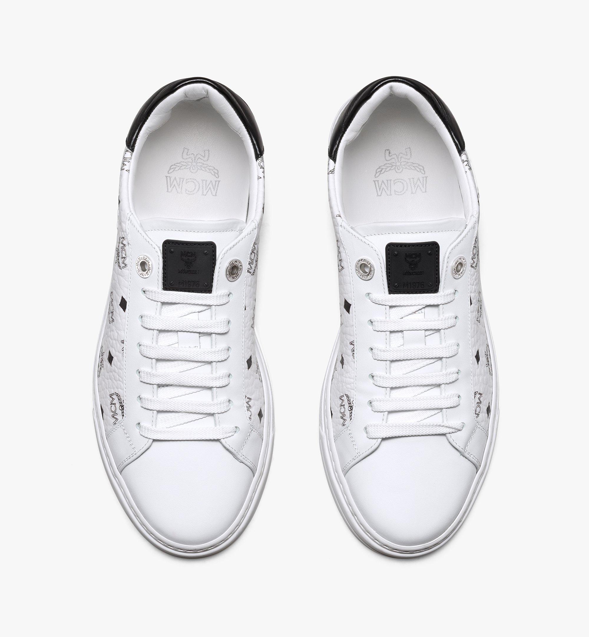 MCM 女士Visetos Terrain低帮运动鞋 White MESAAMM17WT037 更多视角 4