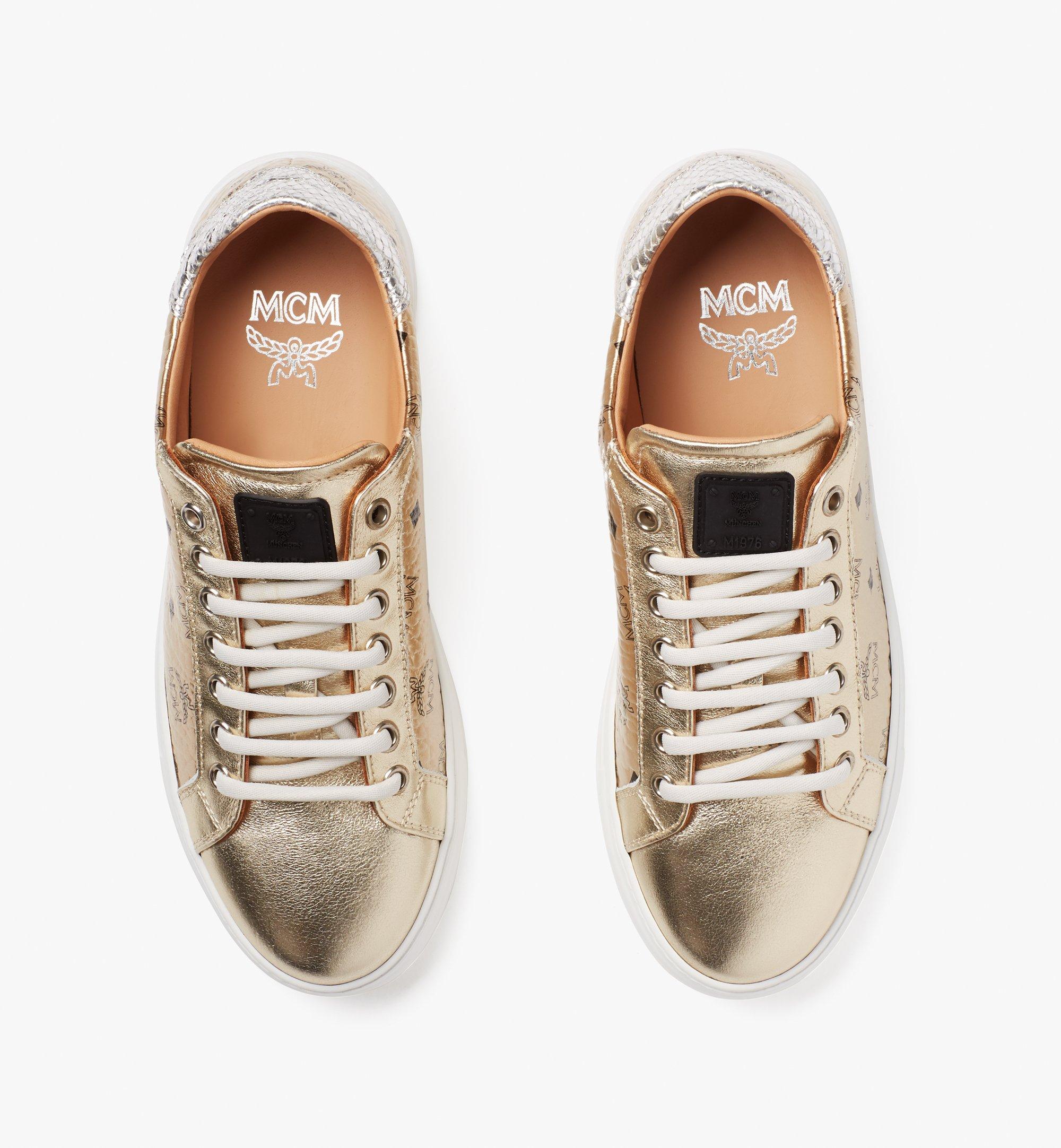 mcm sneaker gold