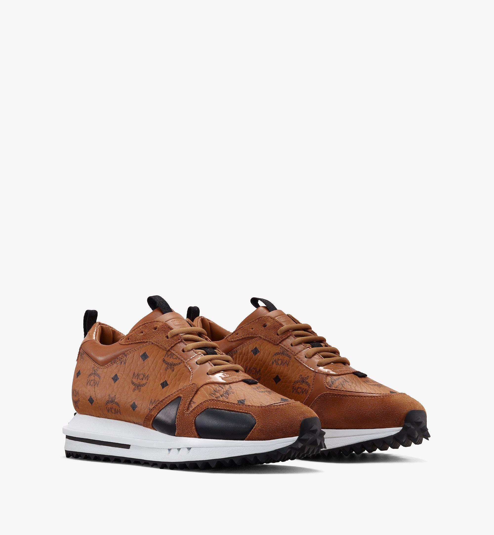 36 IT Women's Mach 76 Sneakers in Visetos Cognac | MCM ®US