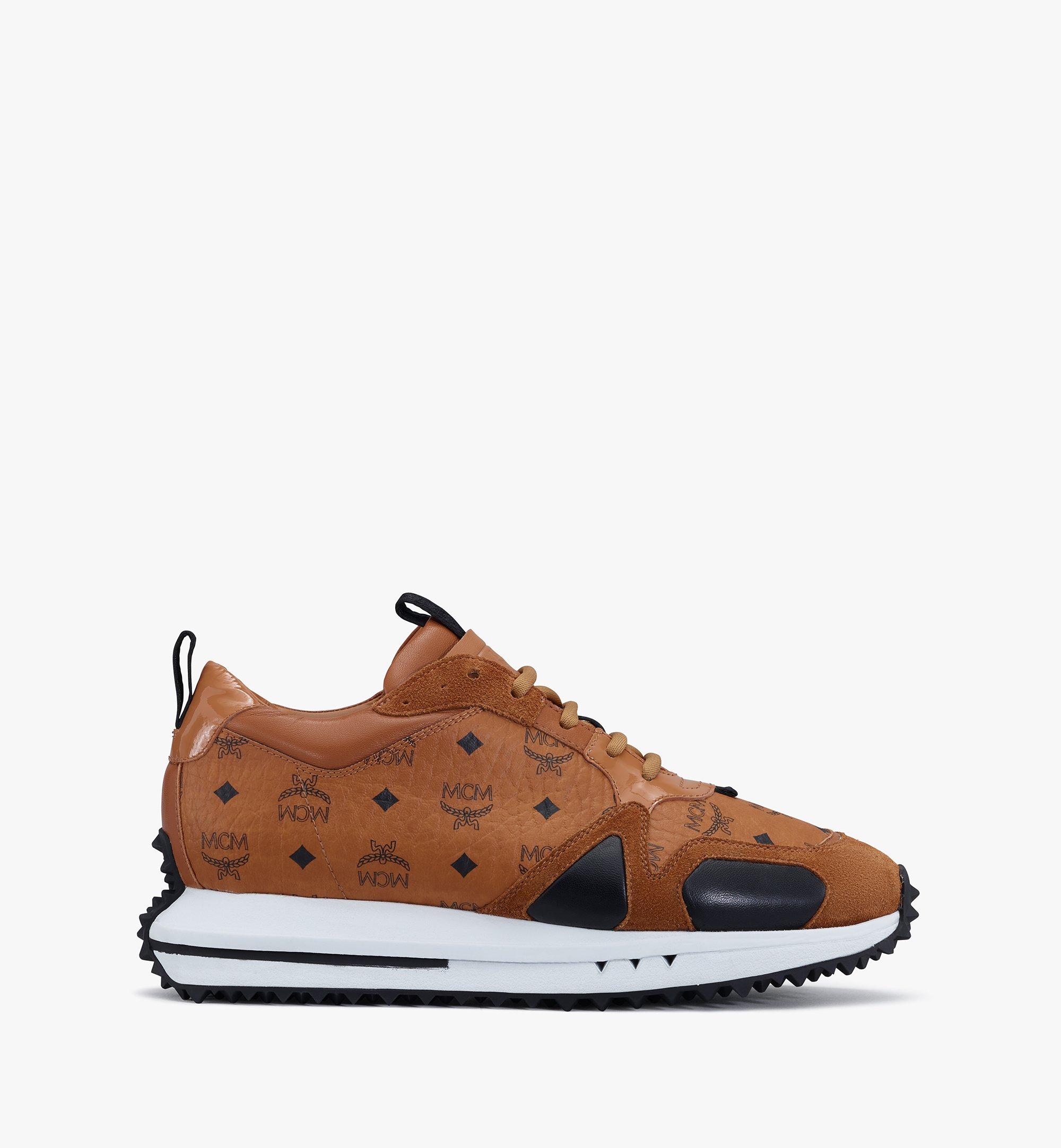 36 IT Women's Mach 76 Sneakers in Visetos Cognac | MCM ®US