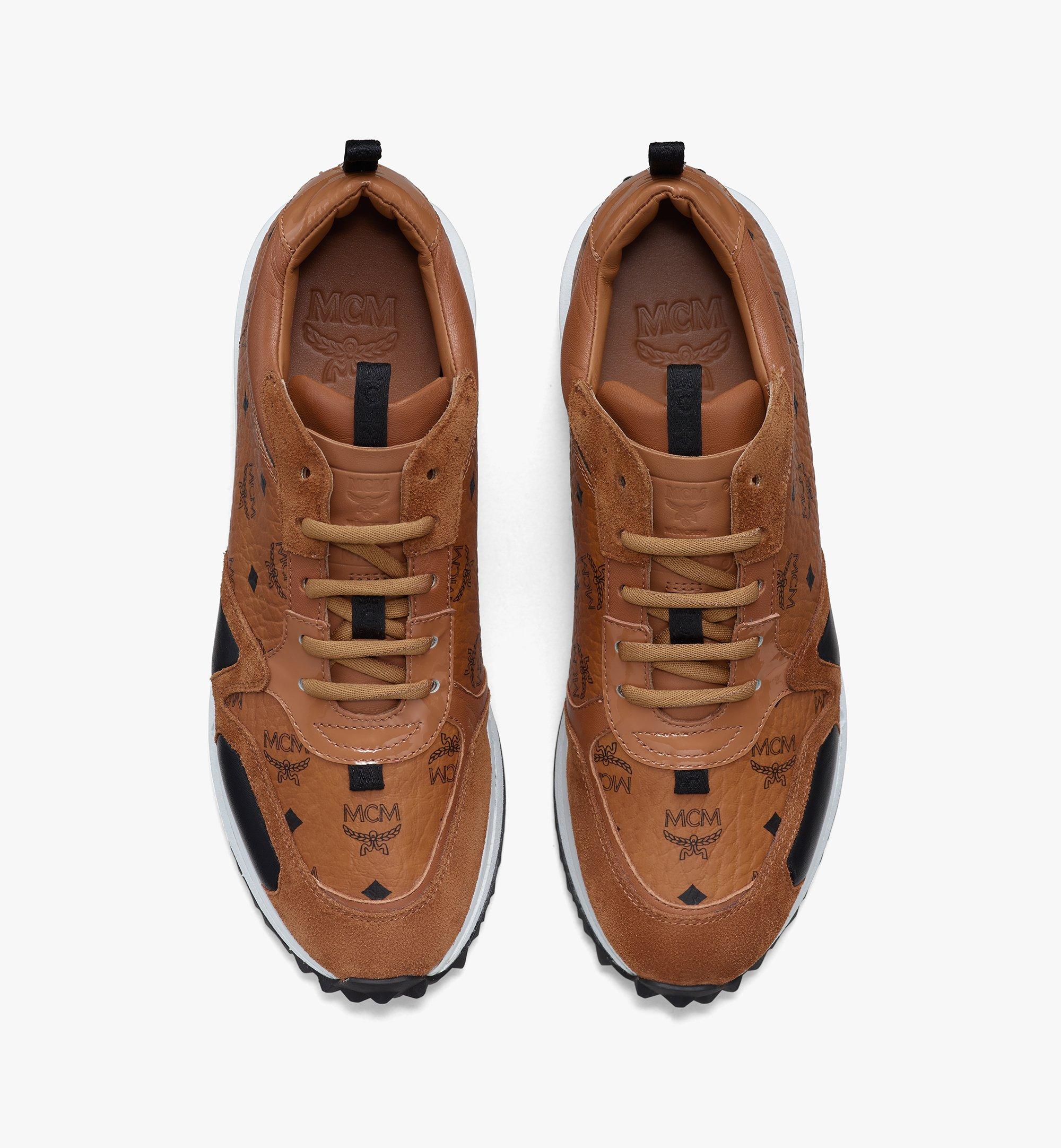 36 IT Women's Mach 76 Sneakers in Visetos Cognac | MCM ®US