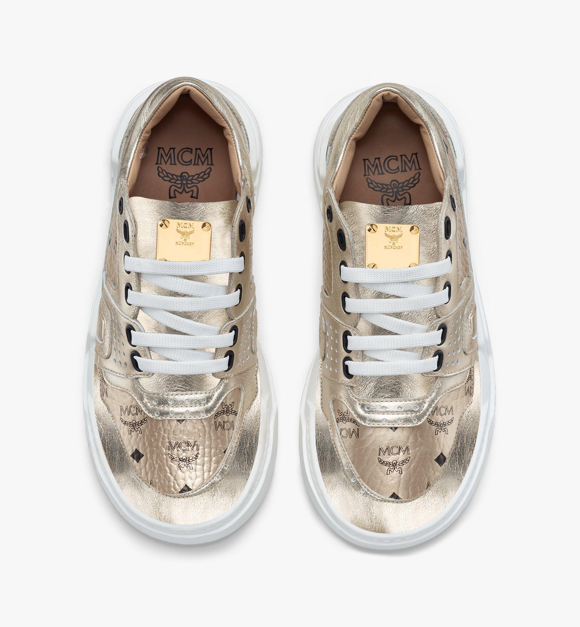 mcm sneaker gold