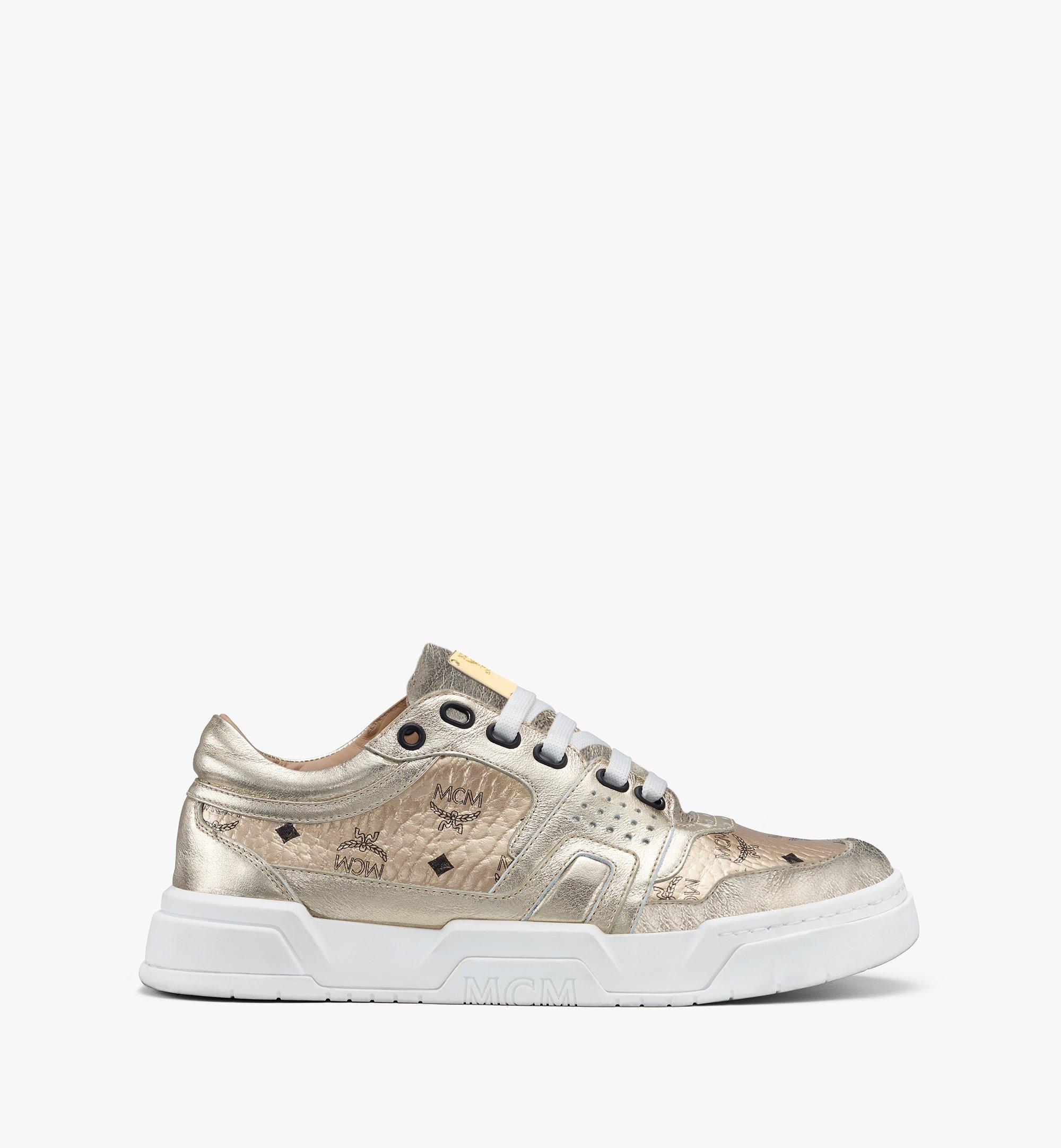 mcm sneaker gold