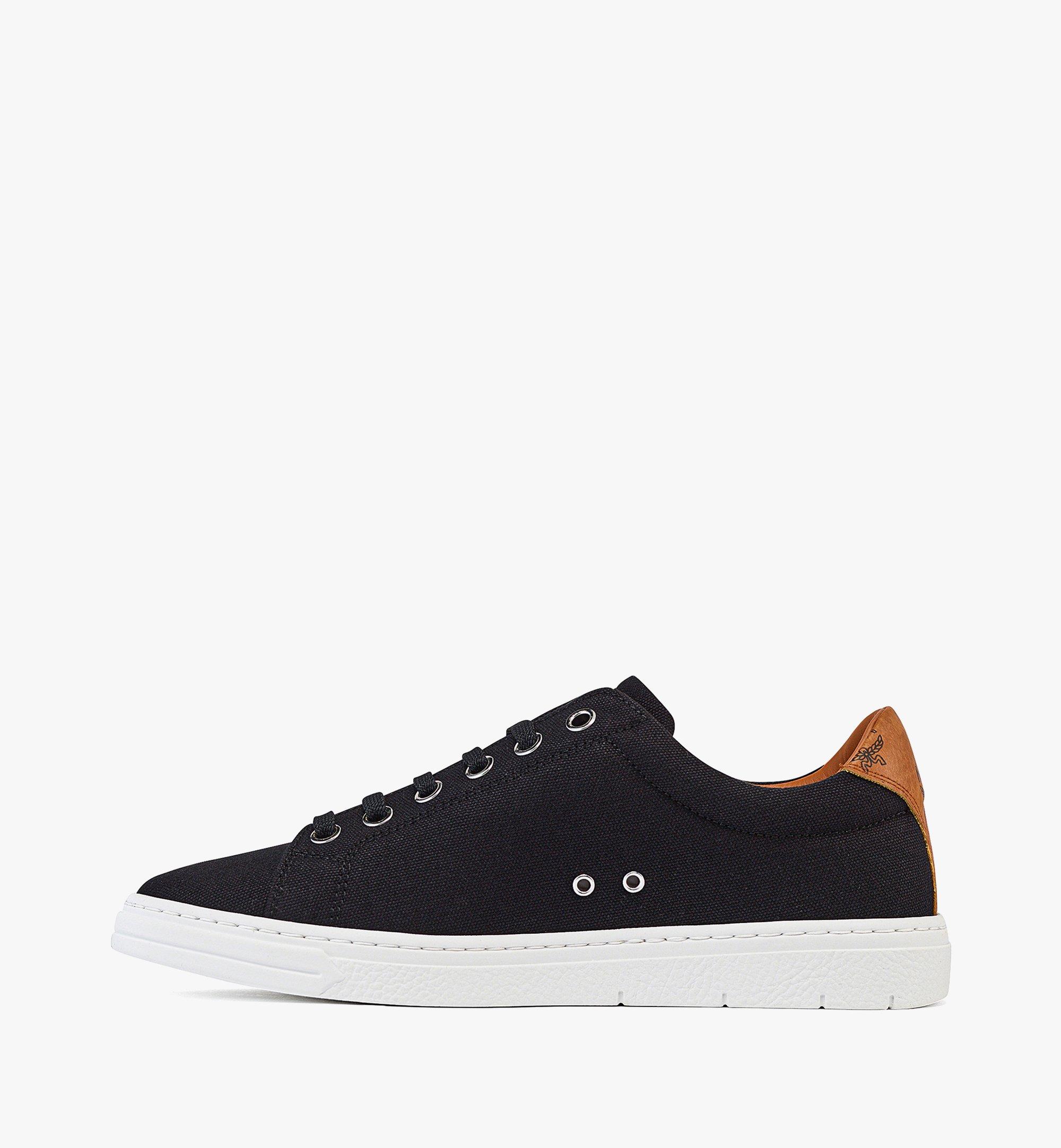 MCM 女士MCM Basics Terrain棉帆布低帮运动鞋 Black MESBABC02BK038 更多视角 1