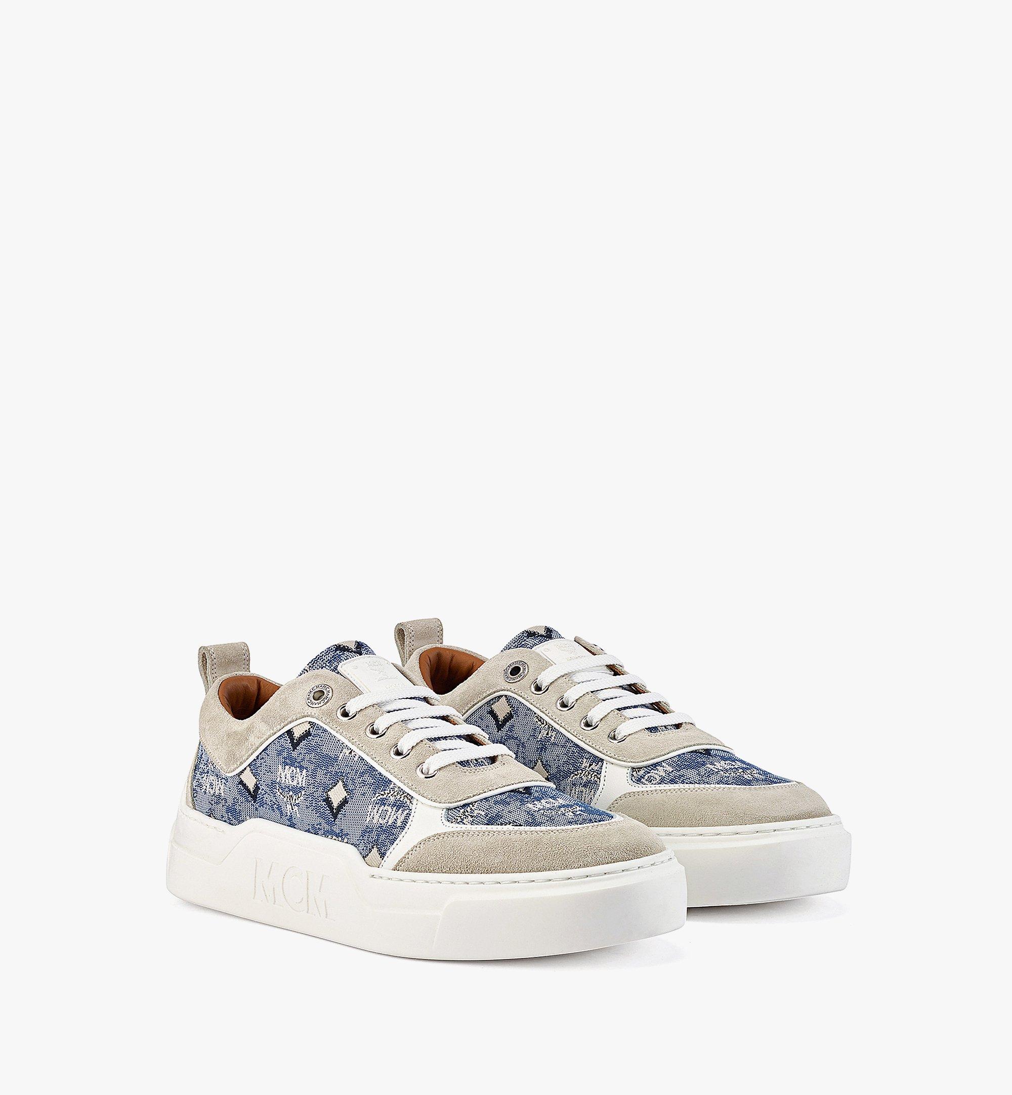 platform blue sneakers