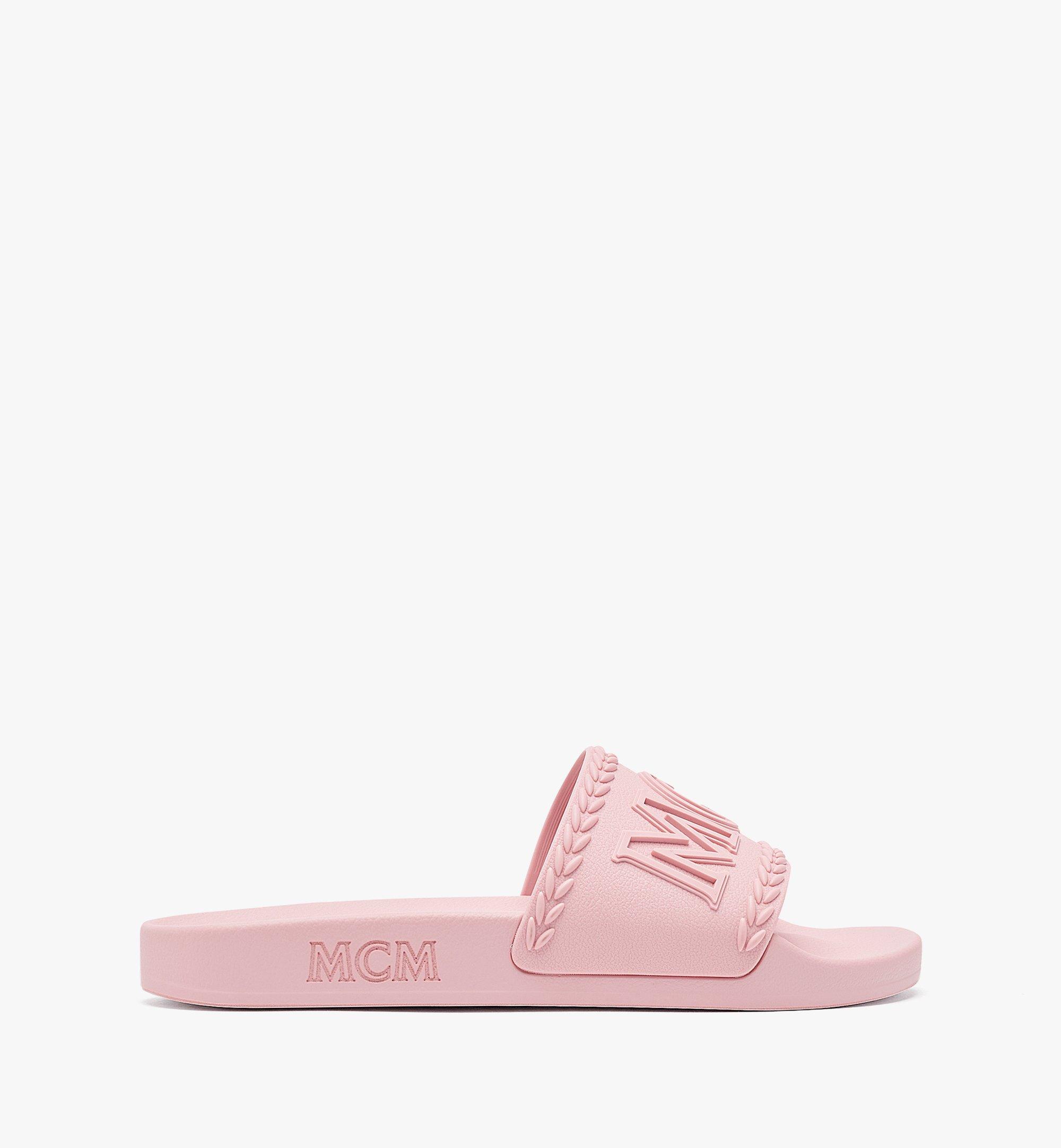 Hot pink discount mcm slides