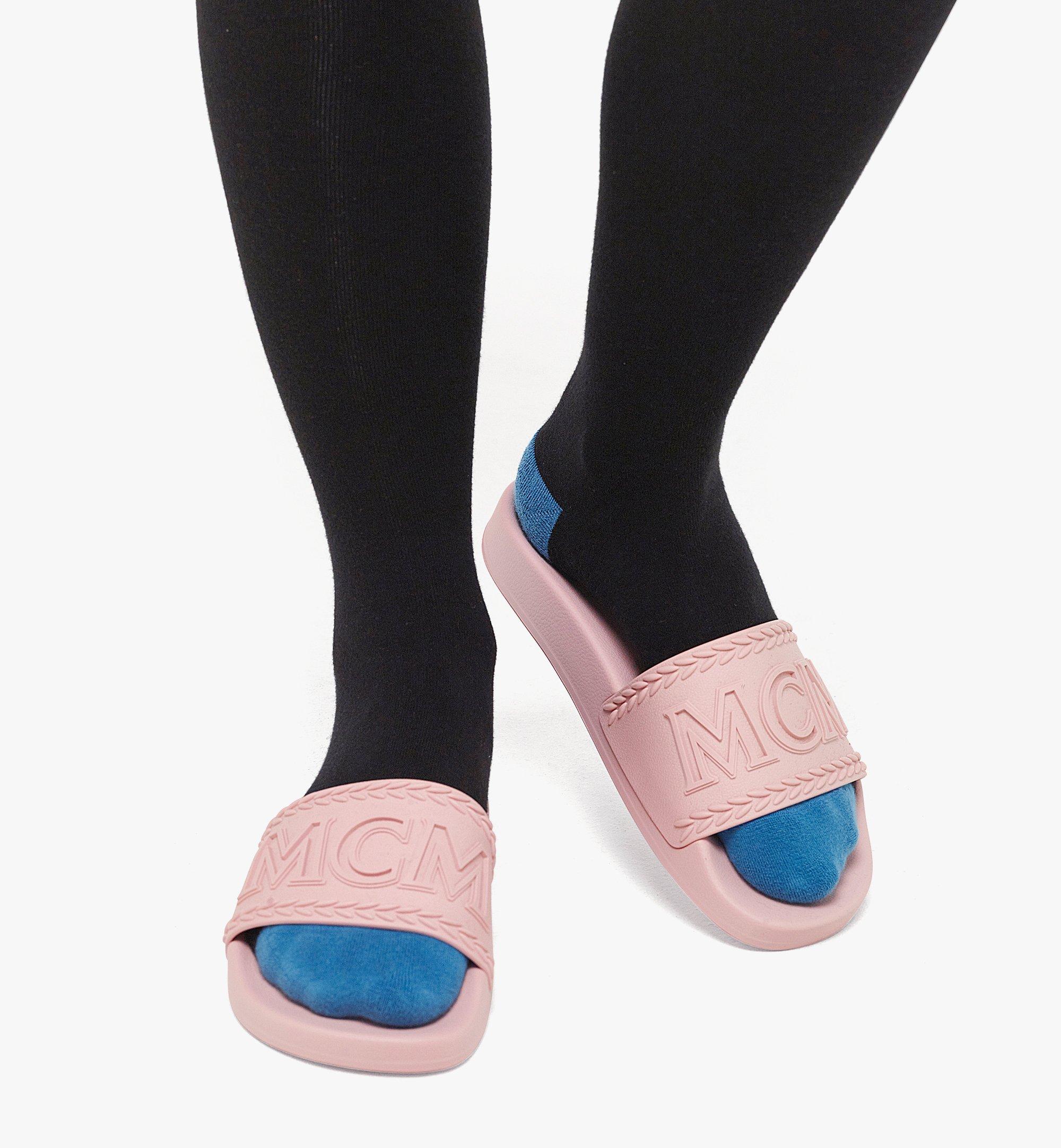 Mcm cheap pink slides