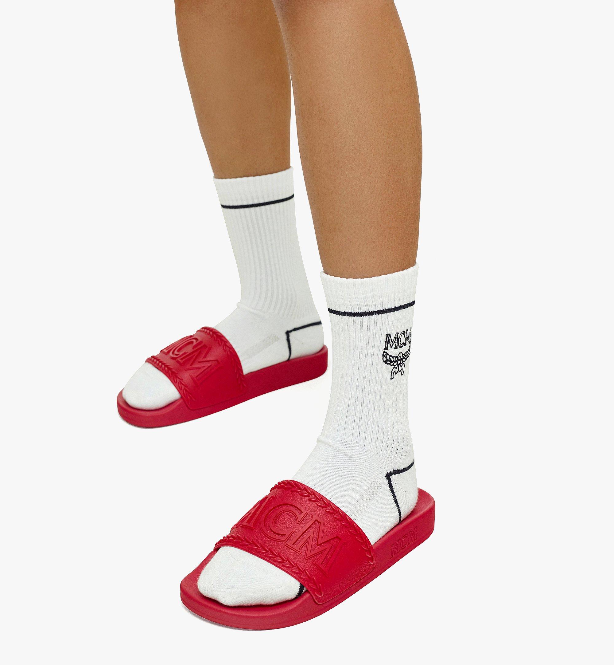 womens designer rubber slides