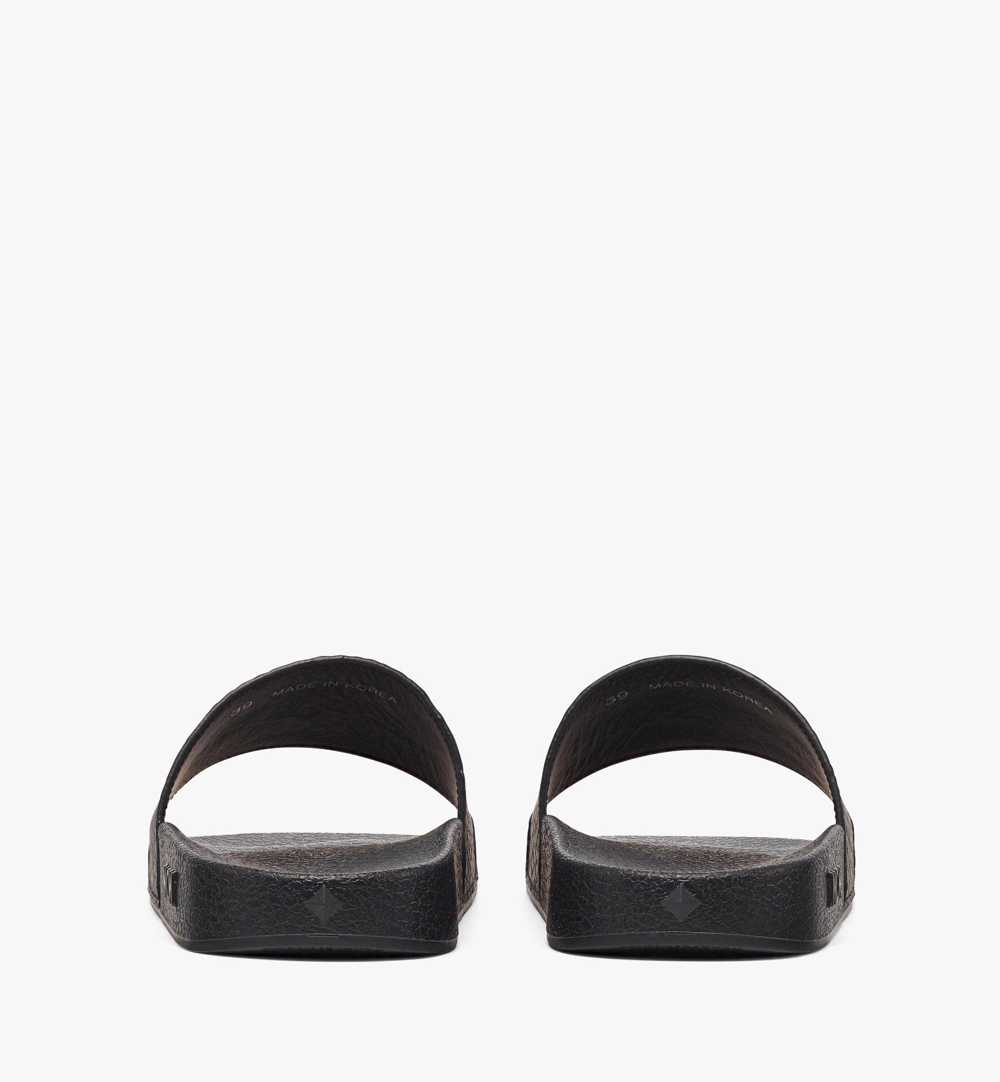 MCM Women’s Haru, Henry, Kaiser Slides in Visetos Black MESCAMM07BK038 更多视角 2