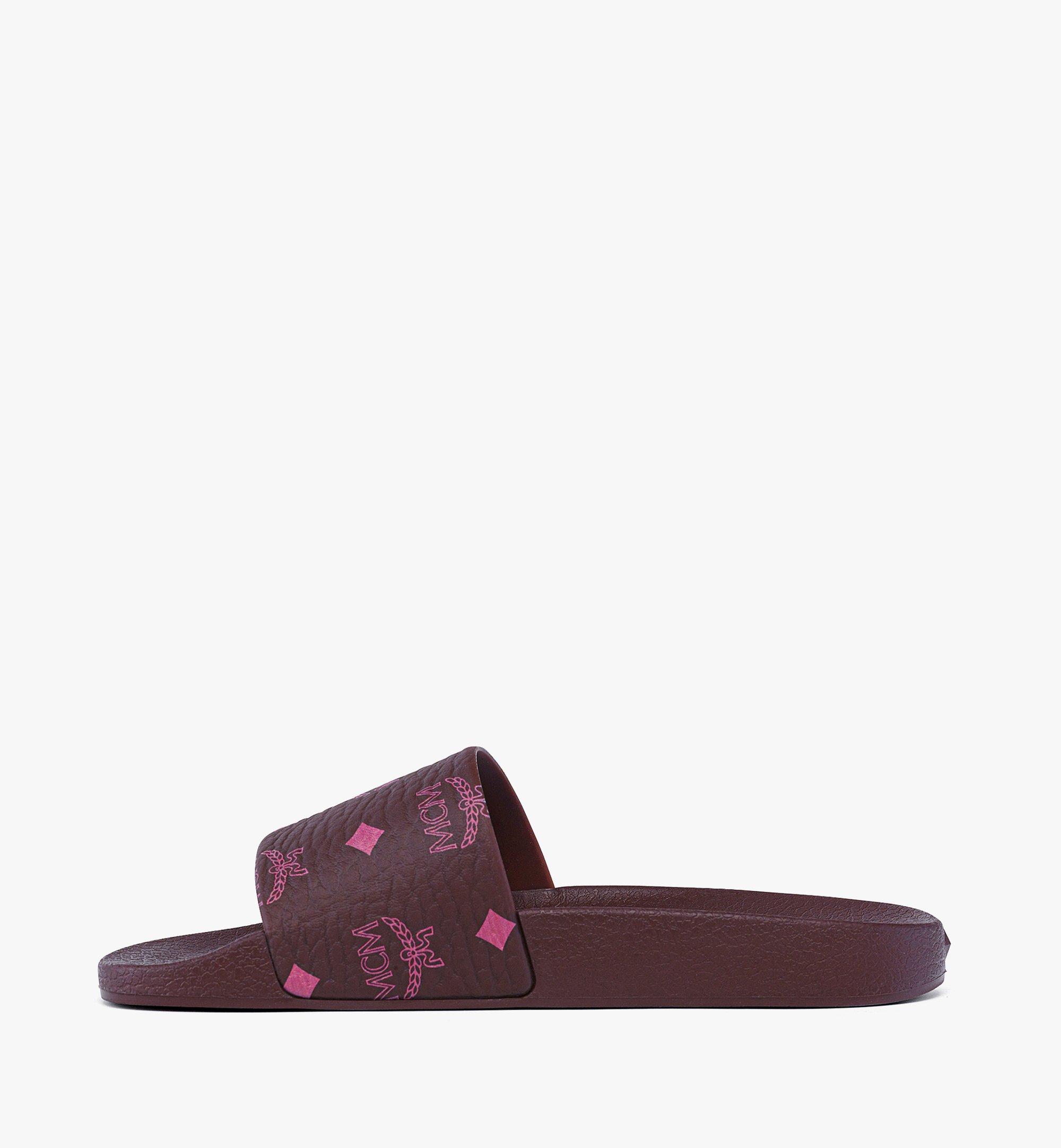 Monogram Print Rubber Slides