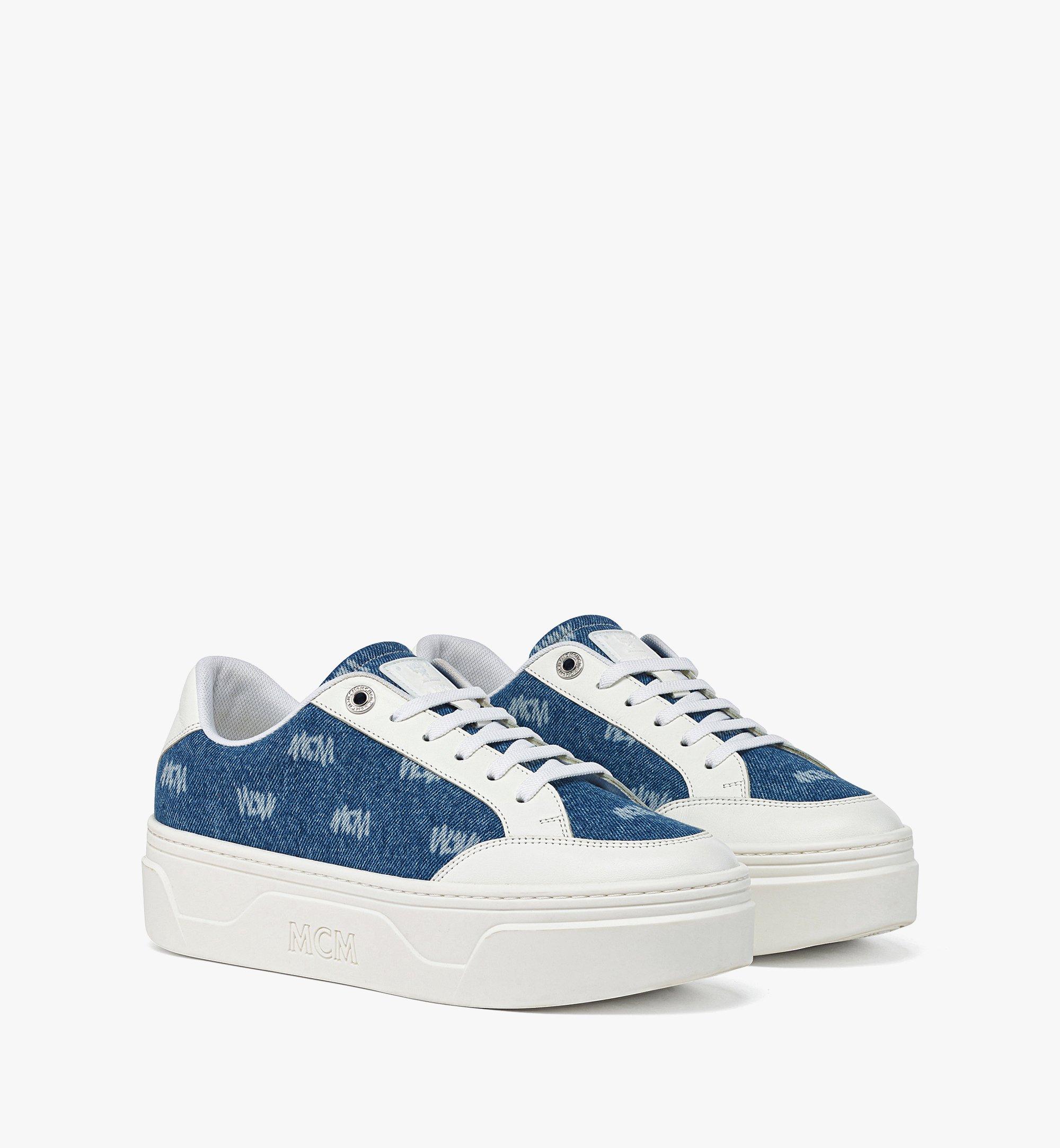 mcm blue sneakers