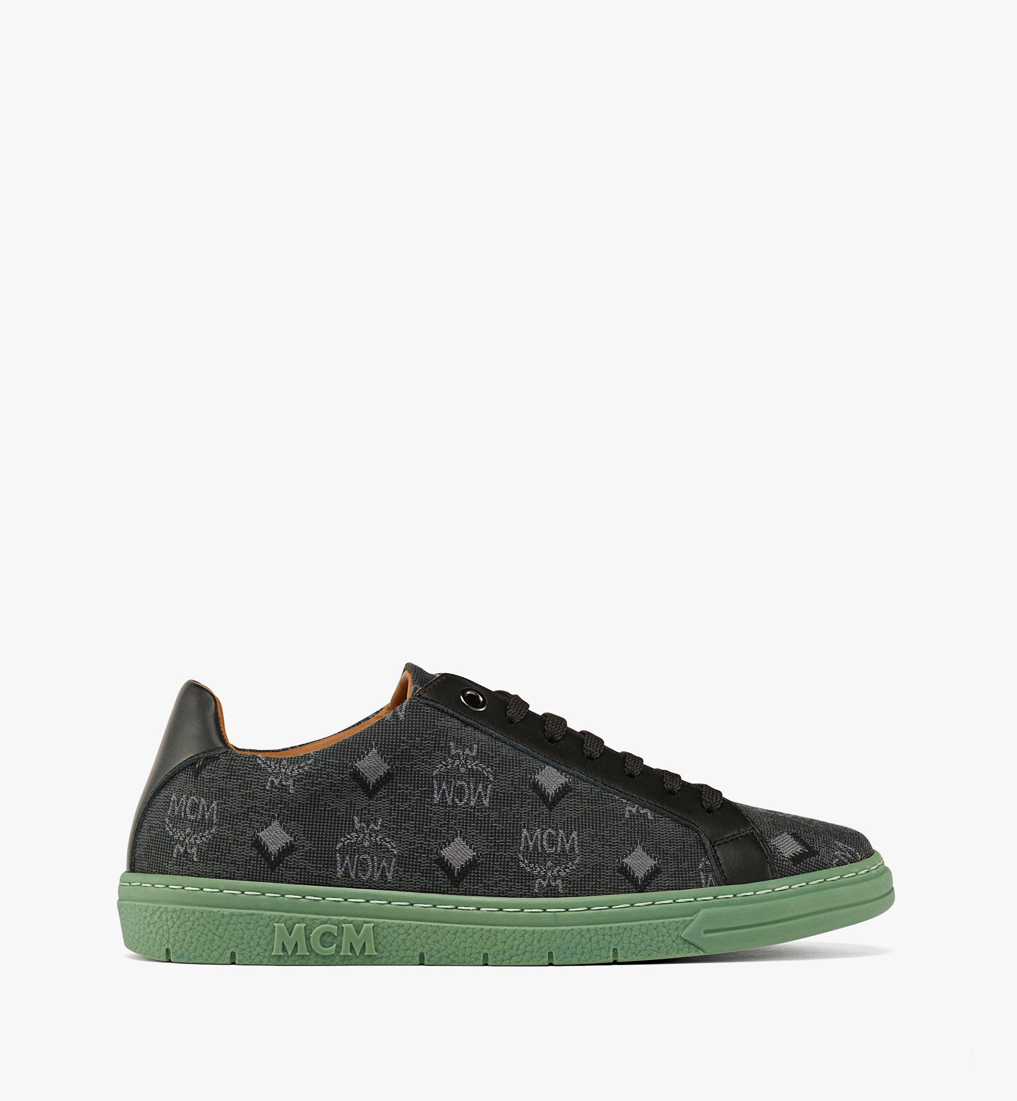 MCM 女士Terrain Vintage Monogram Jacquard 低帮运动鞋 Grey MESCATD01ED037 更多视角 3