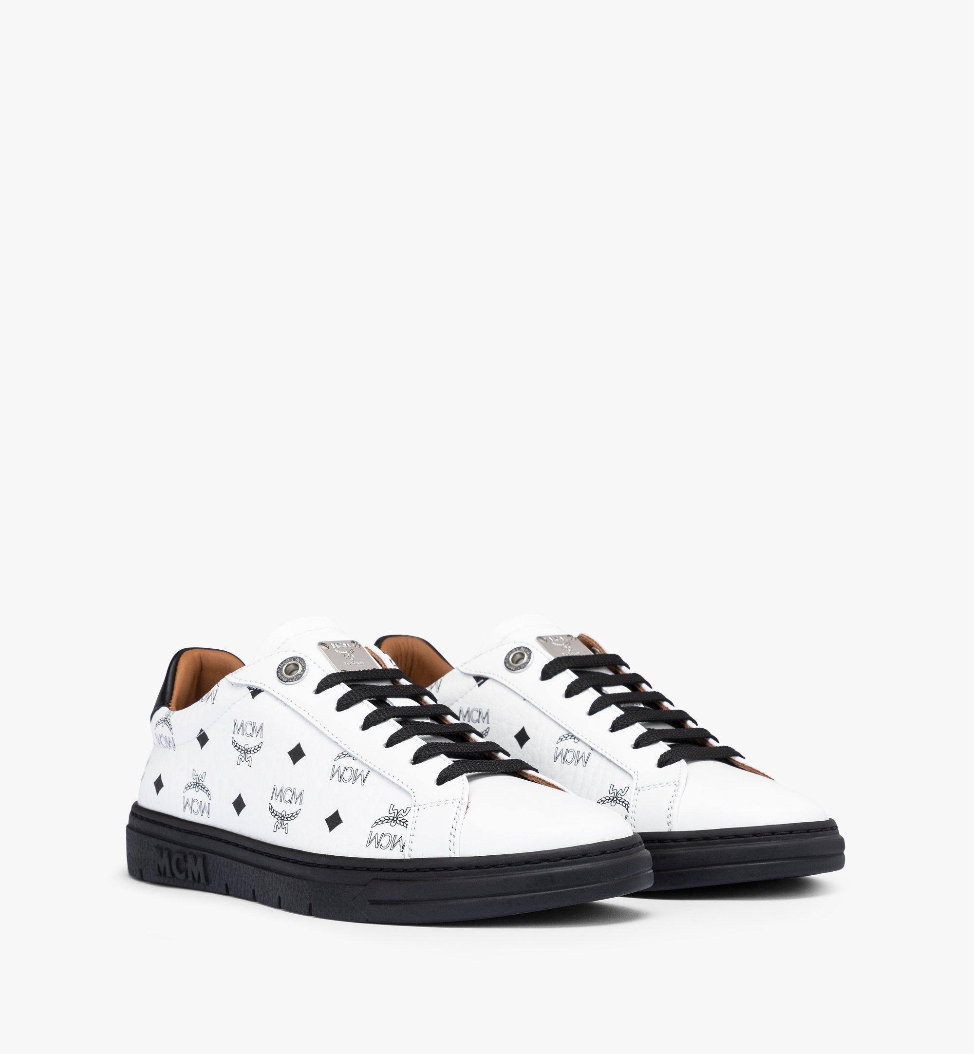 MCM Terrain Lo カラーブロック スニーカー - ヴィセトス White MESCATD03BK036 ほかの角度から見る 1