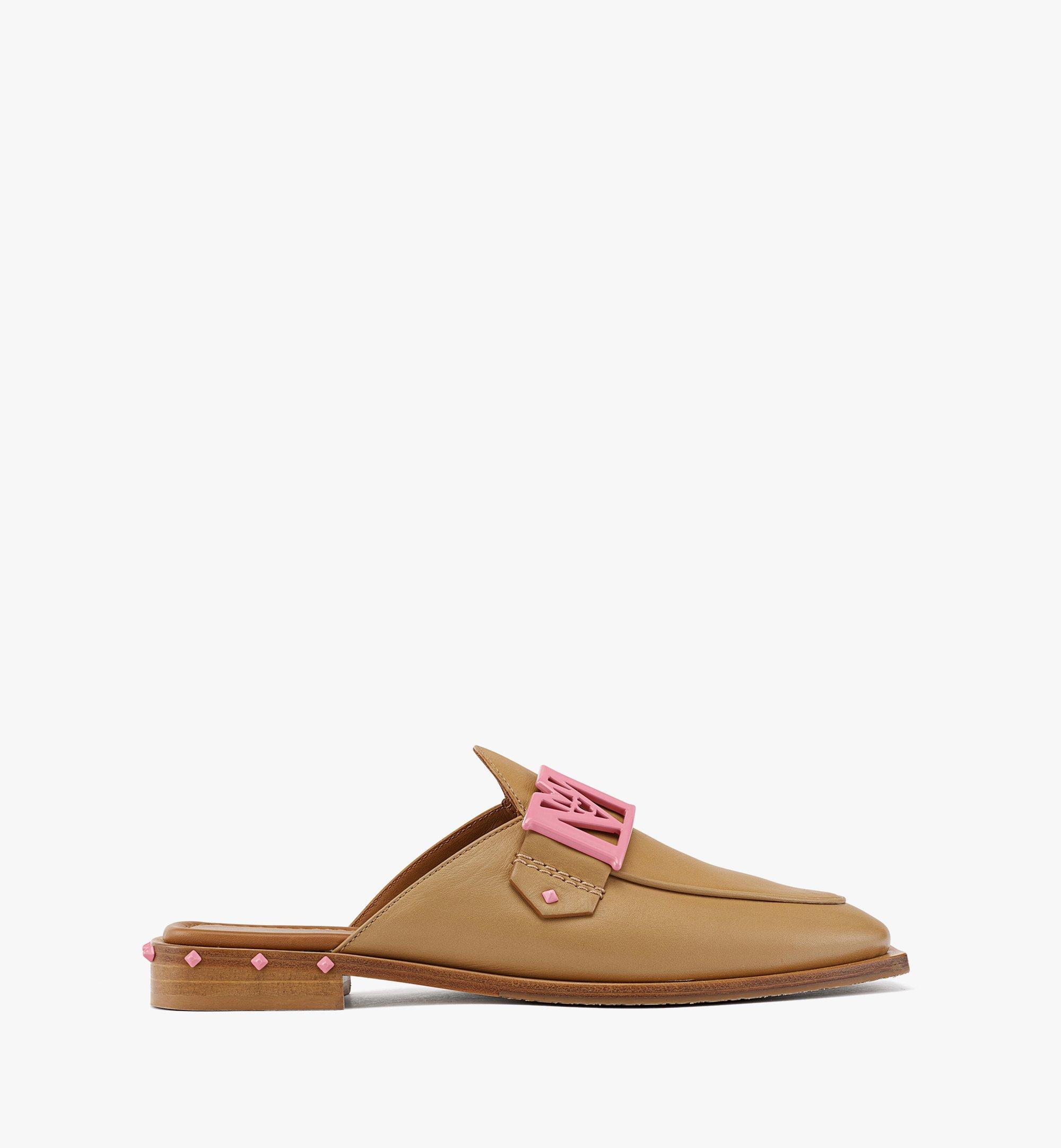 MCM 女款 Travia 小牛皮穆勒鞋 Beige MESCSLM01I6038 更多视角 3