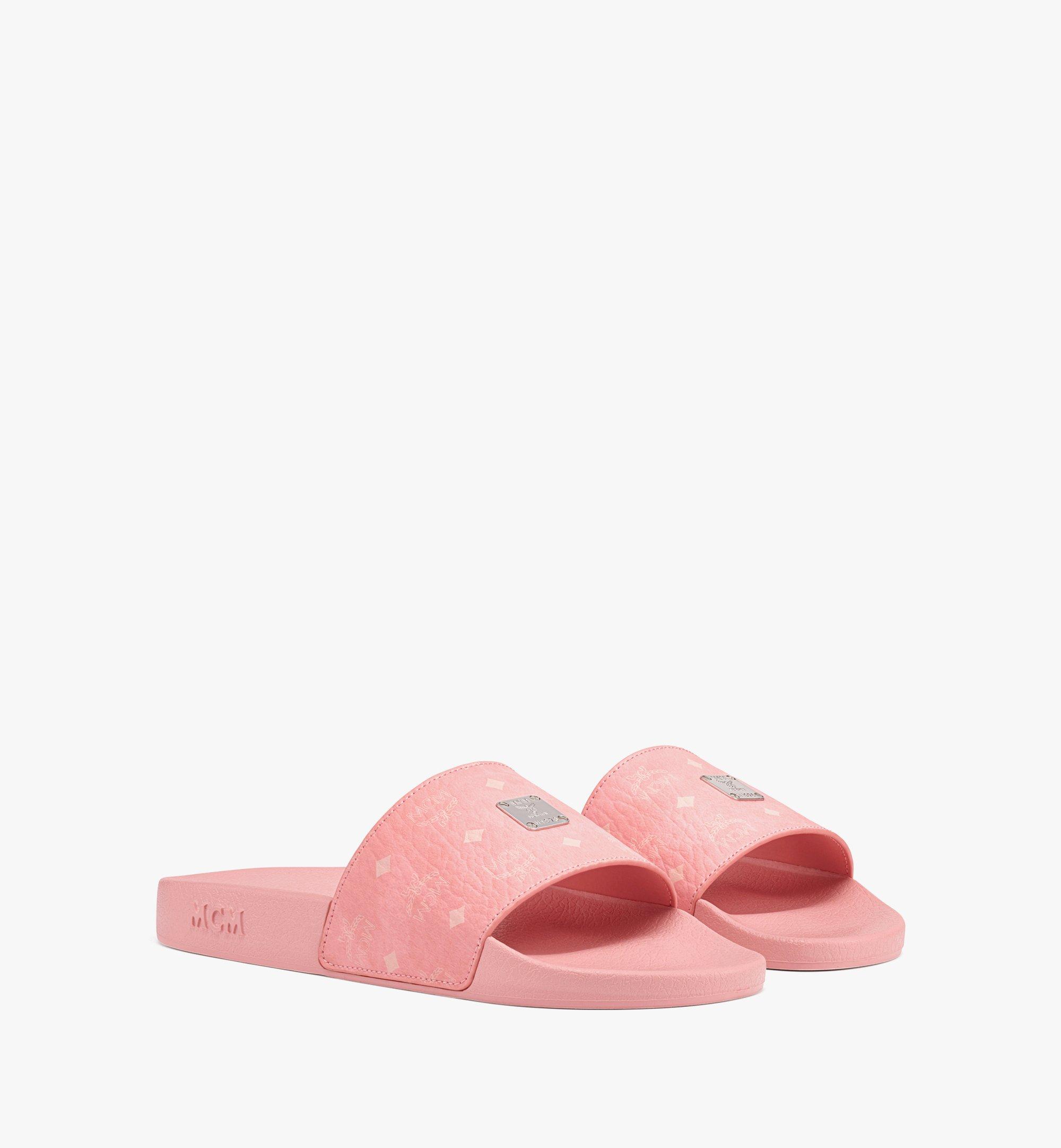 36 IT Women's Visetos Slides Pink MCM ®CH