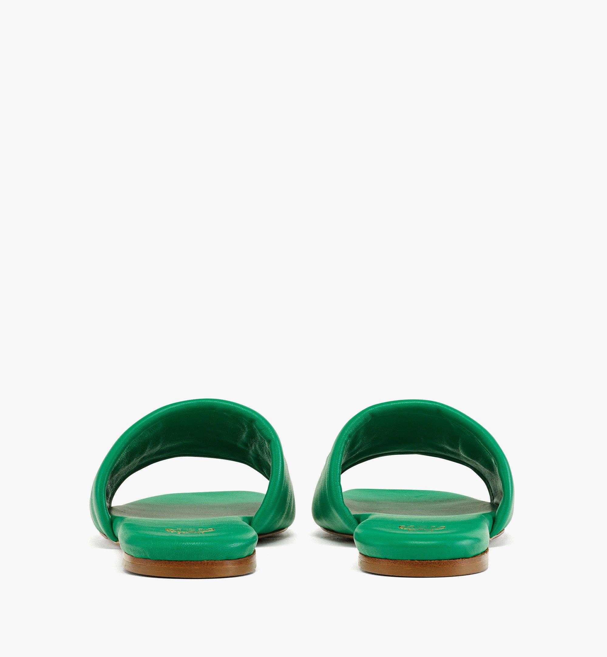 【MCM】在庫あり♪ ☆Mode Travia サンダル☆ MESDALD05 40 IT Mode Travia Flat Sandals Green | MCM ®CN