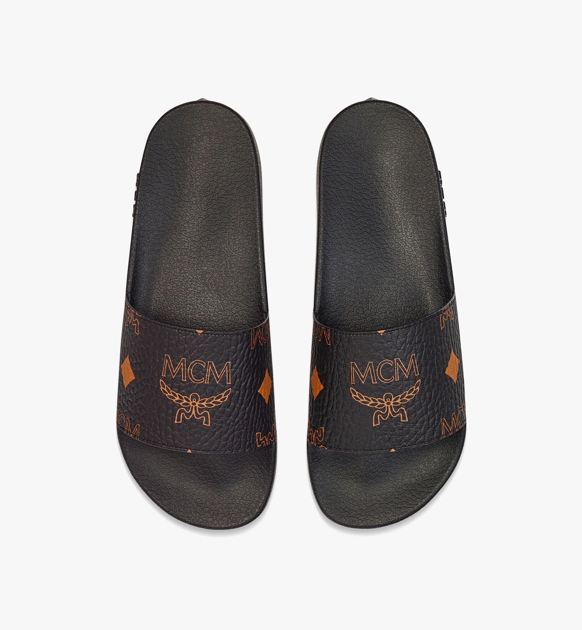 36 IT / W Maxi Visetos Slides Black | MCM ®US