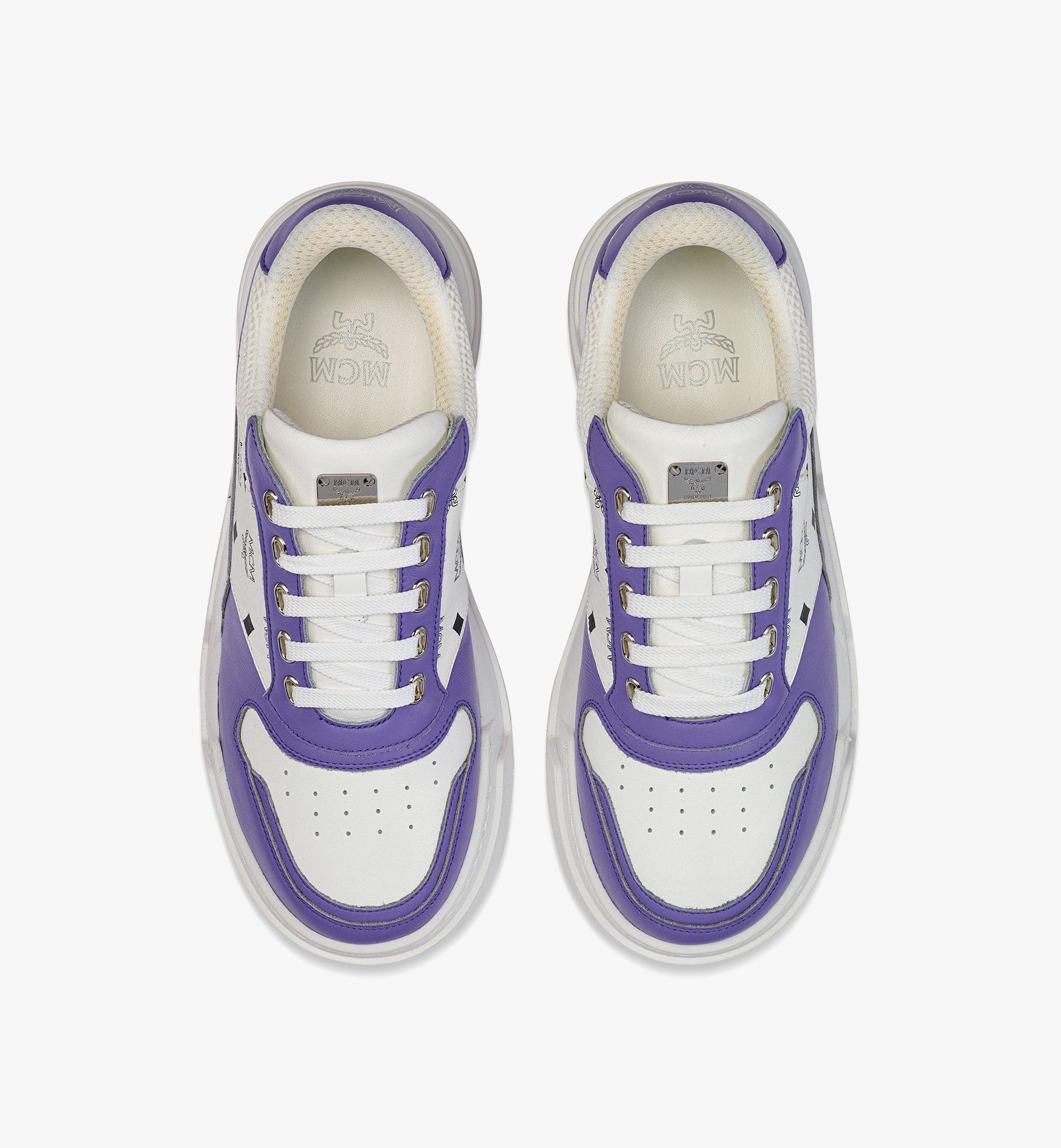 36 IT / W Skyward Low-Top Sneakers in Visetos Purple | MCM ®JP