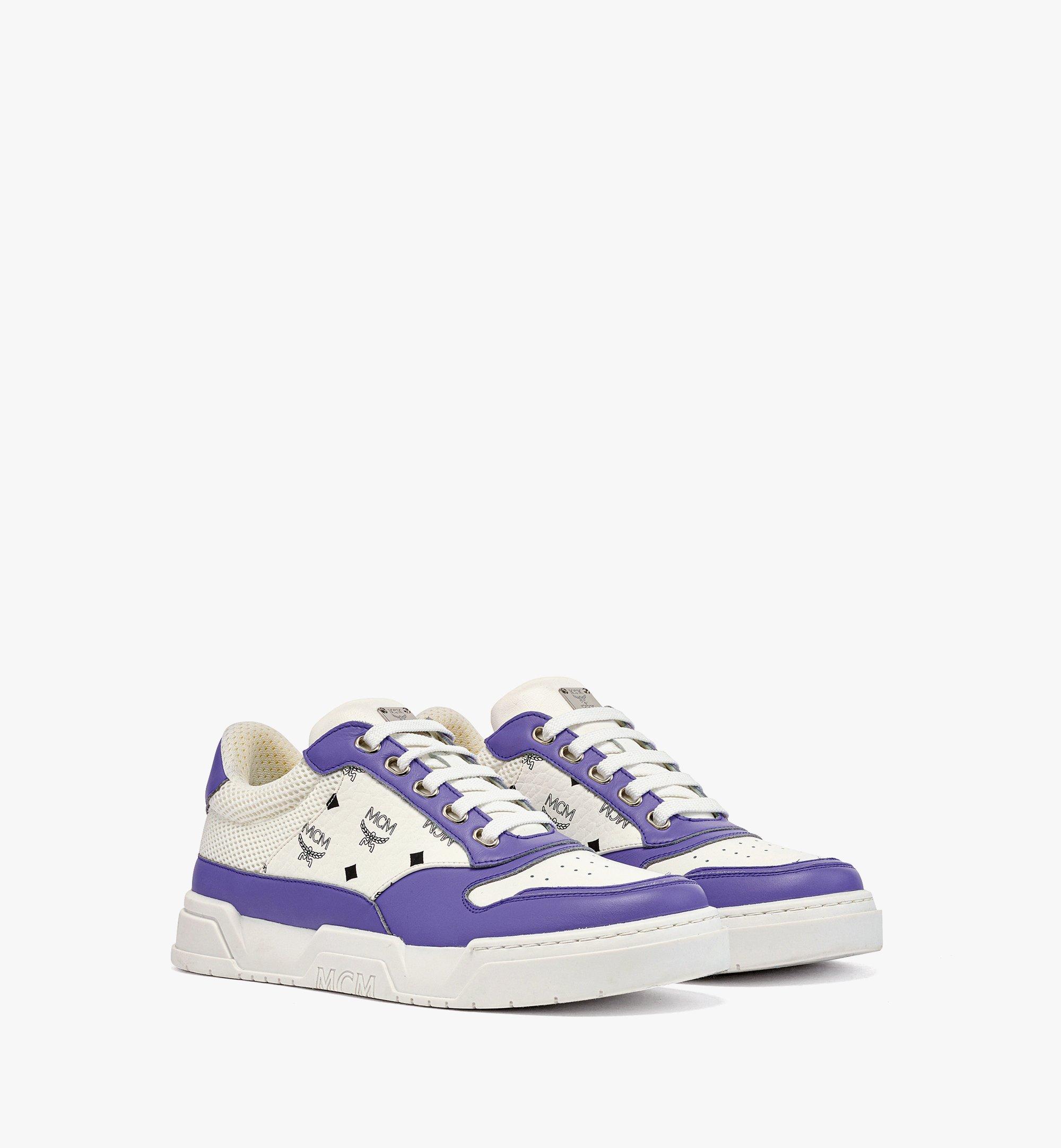 MCM SKYWARD LOW-TOP SNEAKERS IN VISETOS