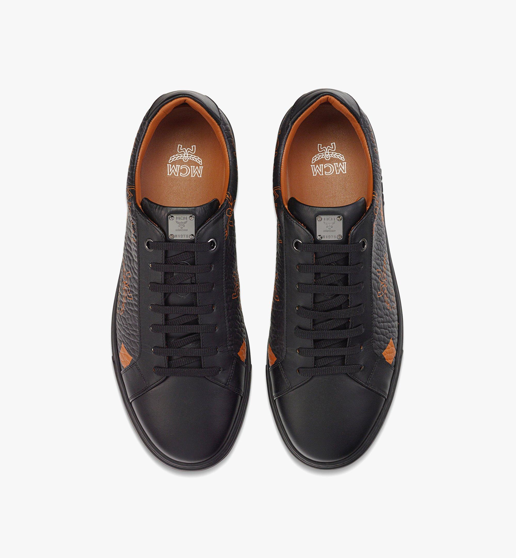 MCM Terrain Low-Top-Sneaker in Maxi Visetos Black MESDATD01BK036 Noch mehr sehen 3