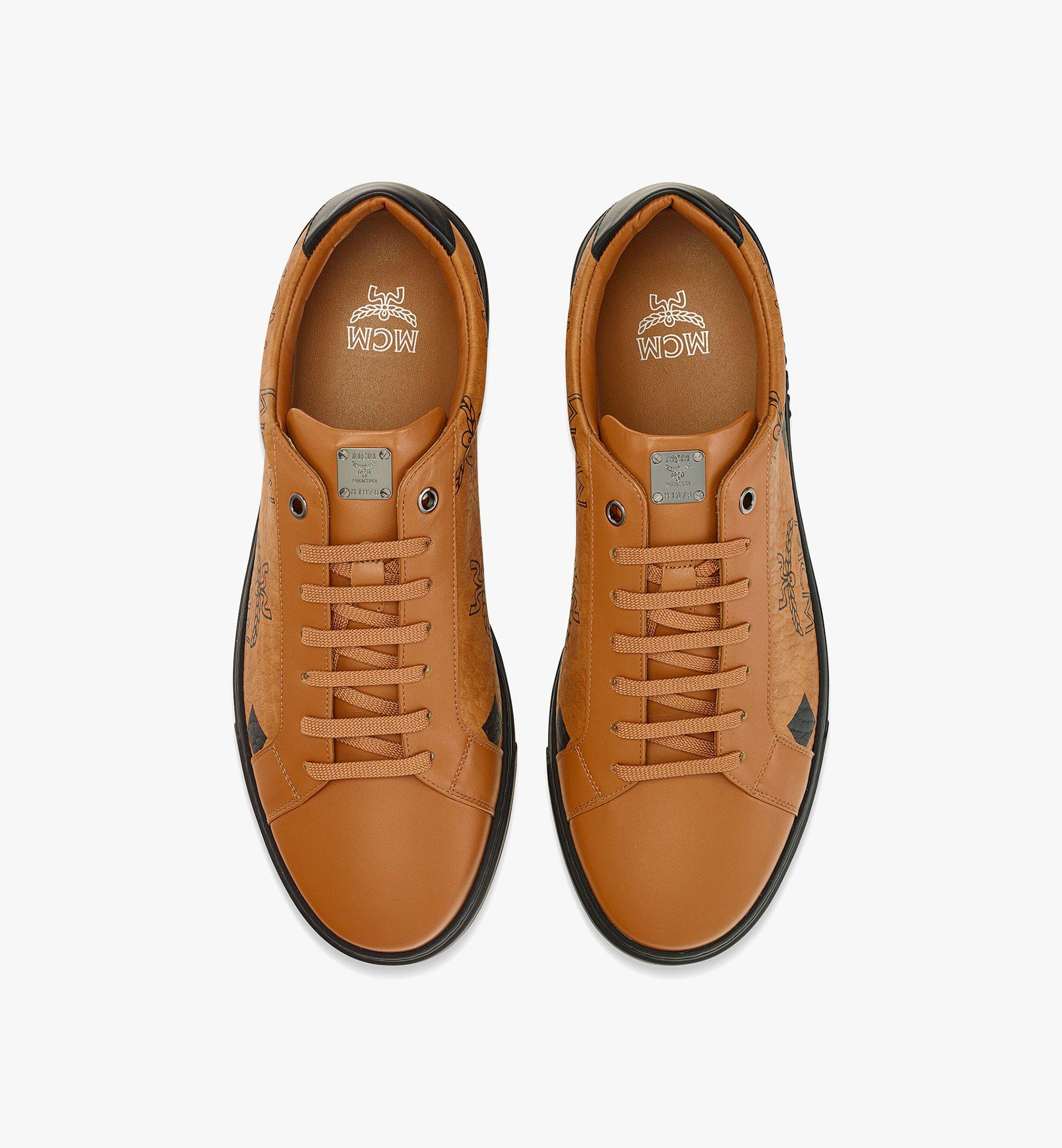 MCM Terrain Low-Top-Sneaker in Maxi Visetos Cognac MESDATD01CO036 Noch mehr sehen 3
