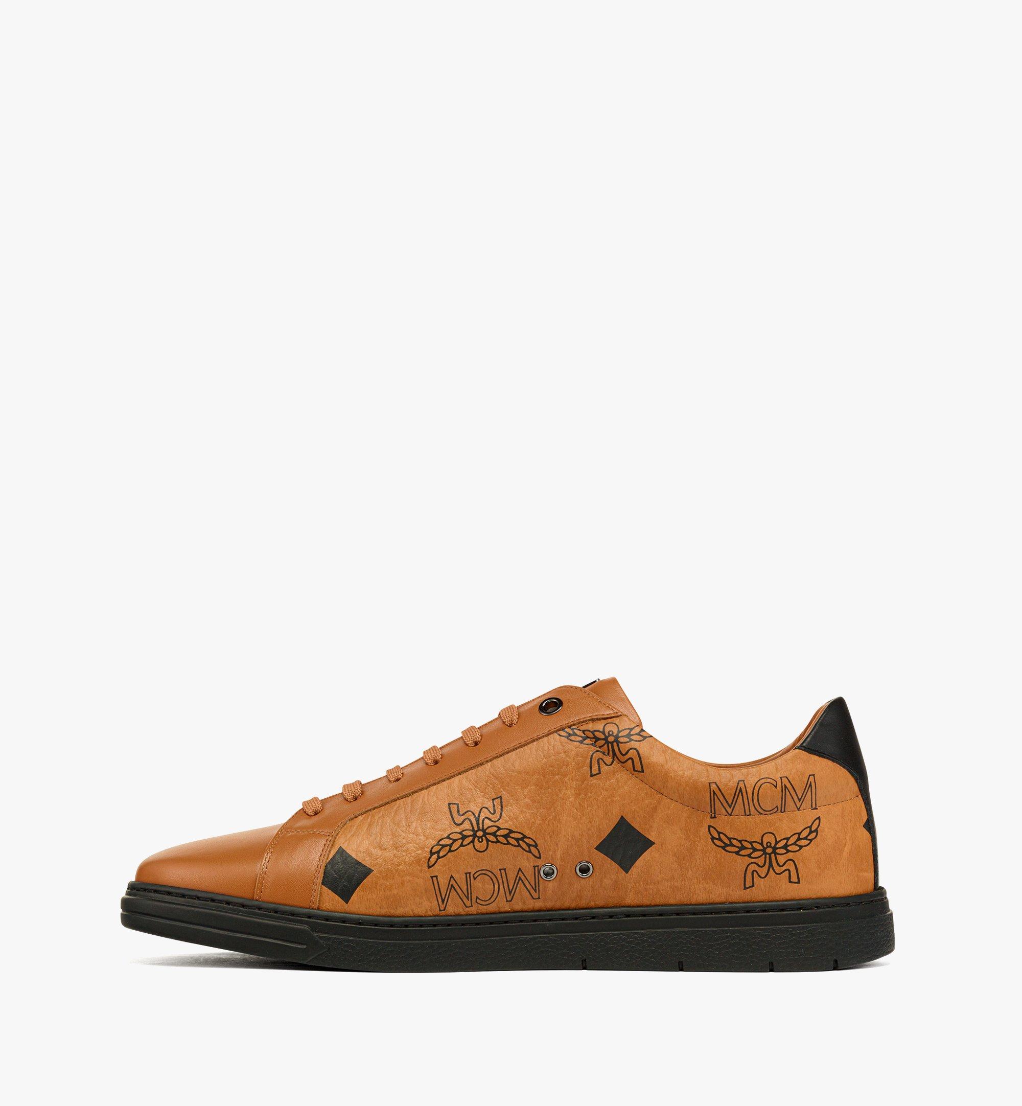 40 IT / W Terrain Lo Sneakers in Maxi Visetos Cognac | MCM ®US