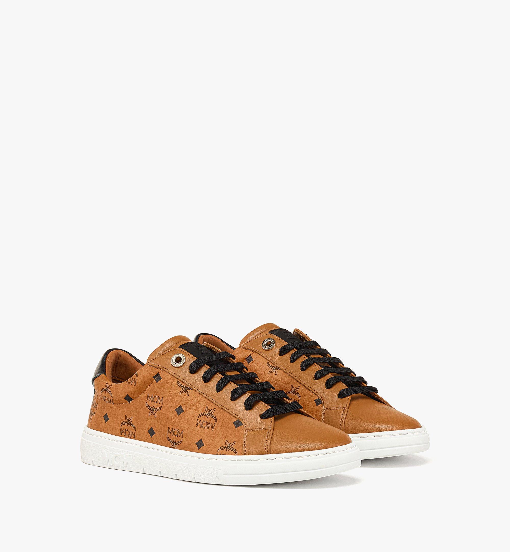 MCM Terrain Lo Sneakers in Visetos Cognac MESDATD03CO037 Alternate View 1