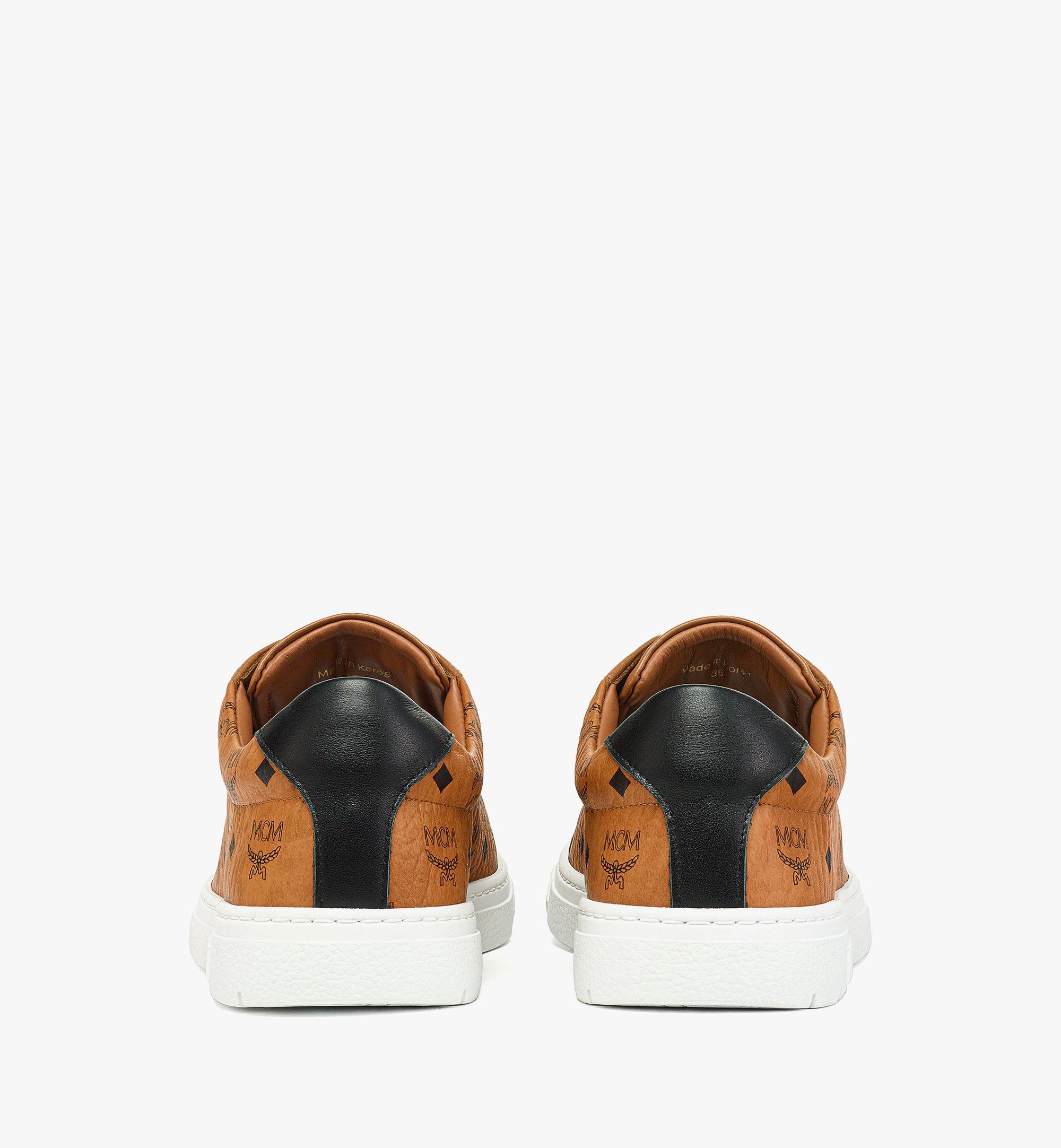 MCM Terrain Lo Sneakers in Visetos Cognac MESDATD03CO037 Alternate View 2