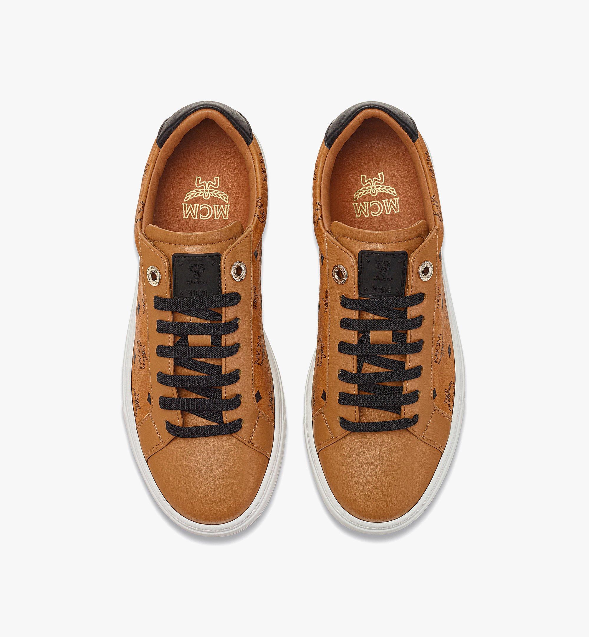 MCM Terrain Lo Sneakers in Visetos Cognac MESDATD03CO037 Alternate View 3