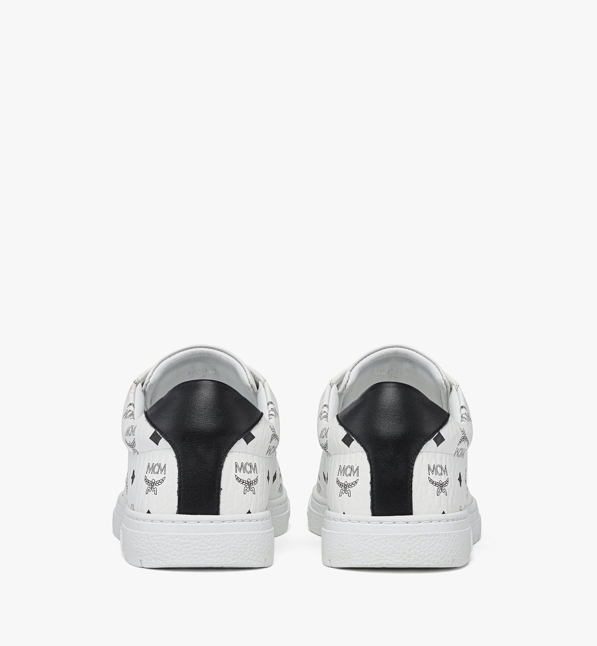 MCM Terrain Lo Sneakers in Visetos White MESDATD03WT035 ほかの角度から見る 2