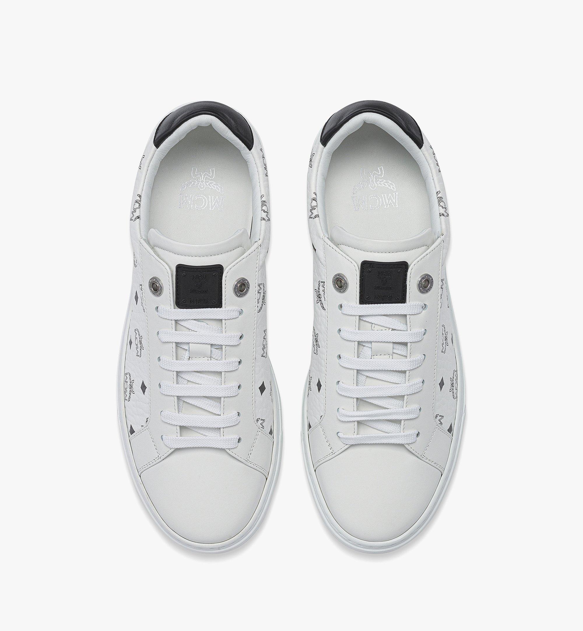 MCM Terrain Lo Sneakers in Visetos White MESDATD03WT037 ほかの角度から見る 4