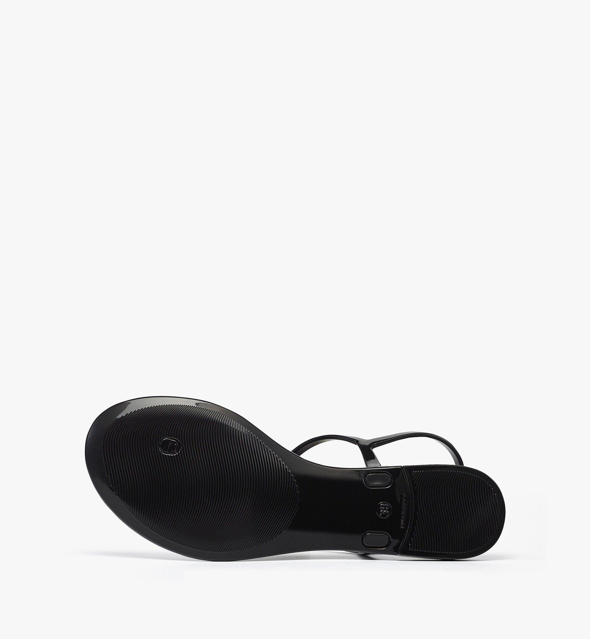 MCM Women's Monogram Jelly Sandals Black MESDSMM13BK040 Plus de photos 3